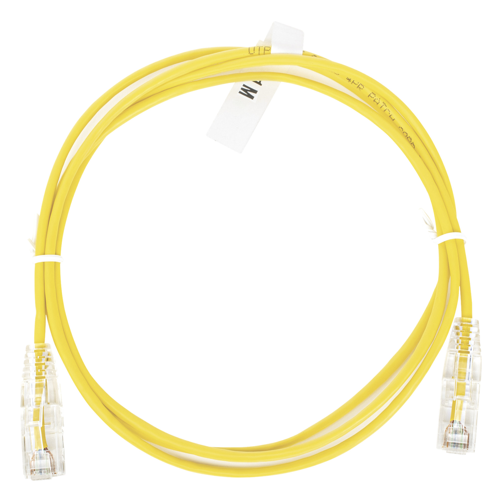 Cable de Parcheo Slim UTP / Cat6 / 28 AWG / 1 Metro (3.28 Pies) / 10 Gbps / Amarillo — LINKEDPRO BY EPCOM · SKU LP-UT6-100-YE-28