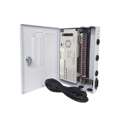 Fuente PREMIUM / 11-15 V / 18 canales / 30 A / Alta tecnología en seguridad / Doble ventilador / Hasta 1.85 Amperes por Salida / Filtro de Ruido por canal / Diseño de alta gama.