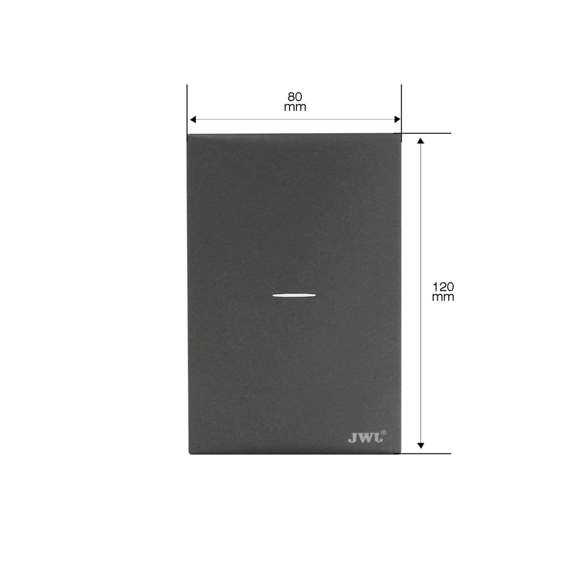 Placa con Interruptor Sencillo  10 A 127 V  60 Hz.
