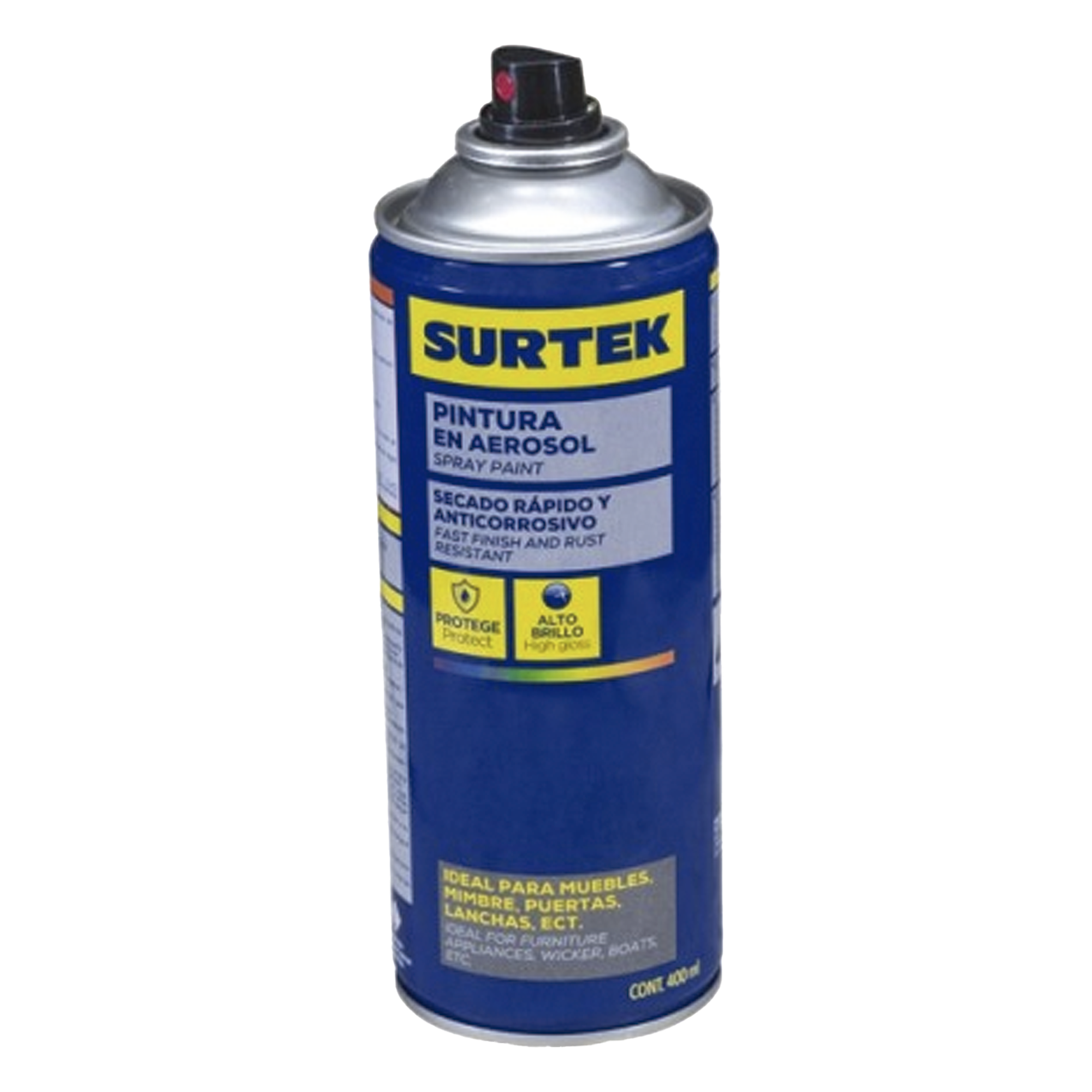 Pintura en Aerosol 400 ml / Color Rojo Oscuro. — SURTEK · SKU SYS-AES-421