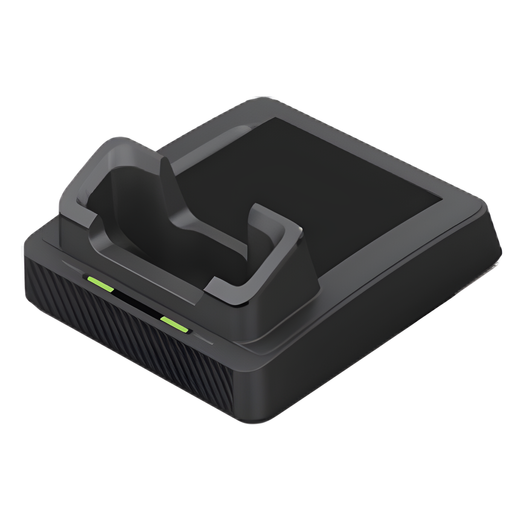 Cuna de Carga para PDA / Carga Simultánea Dispositivo y Batería / Entrada AC 100-240V / Salida DC 12V 2A / 0°C a 55°C — HIKVISION · SKU DS-MH1421-202(B)