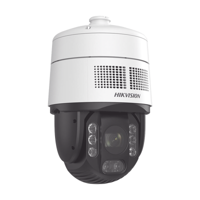 [PROTECCIÓN ACTIVA] Domo PTZ IP 4 Megapixel / 32X Zoom / 200 mts IR / Potente Alerta Audible y Luz Estroboscópica hasta 100 Metros / ACUSENSE / IP67 / IK10 /  / Autoseguimiento 2.0 / Hi-PoE / DARKFIGHTER / Rapid Focus / Micro SD