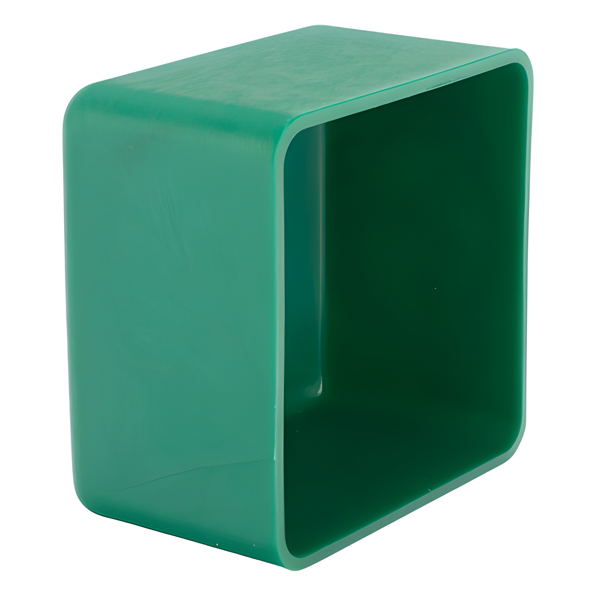 Remate Cuadrado para Unicanal / 4x4 pulgadas (10x10 cm) / PVC No Metálico / Verde Oscuro / Sellado Sólido — ANCLO · SKU ANC-HS02