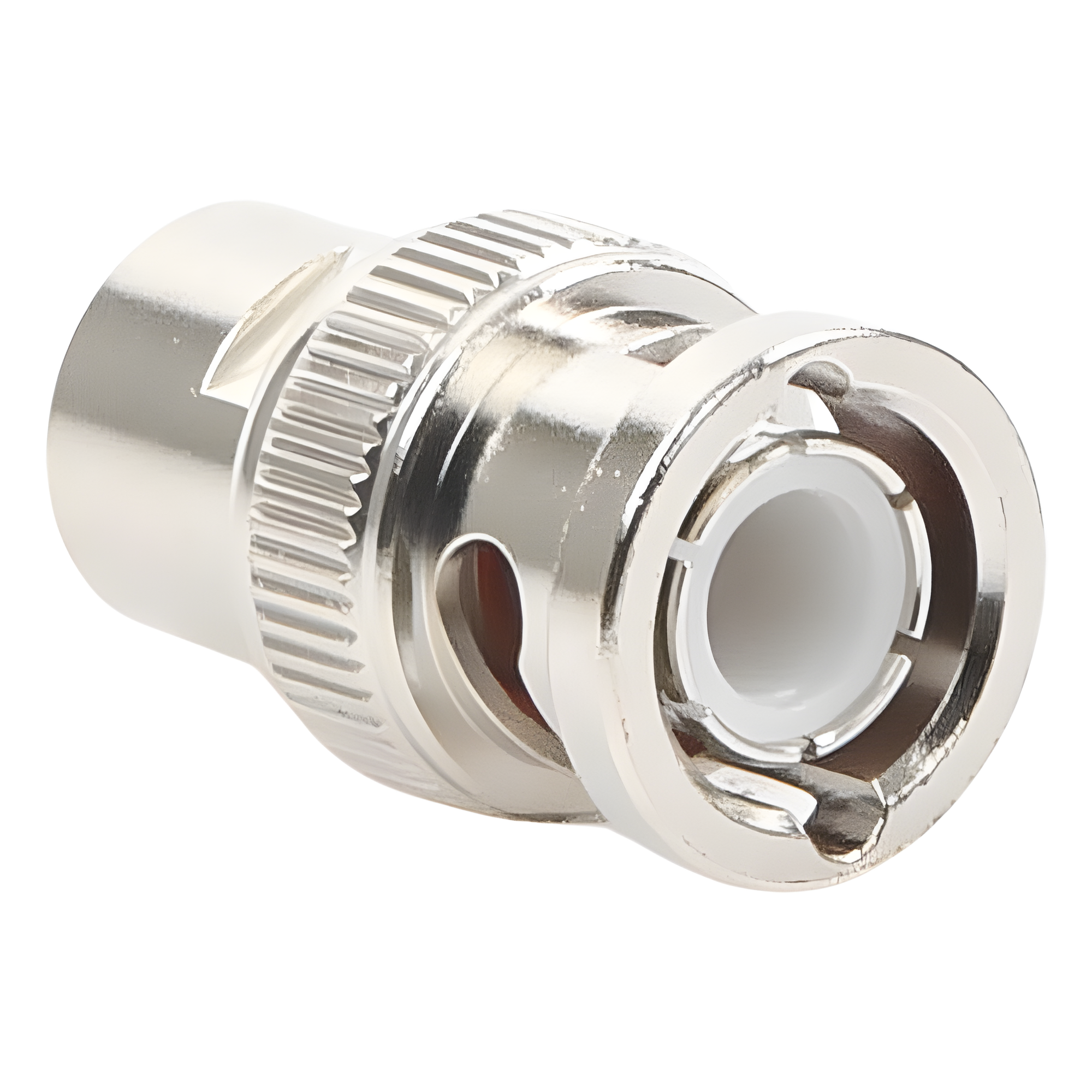 Conector BNC Macho / Rosca / Compatibilidad RG-58/U, RG-142/U, LP-142 / Cuerpo Níquel / Contacto Oro / Aislante Delrin