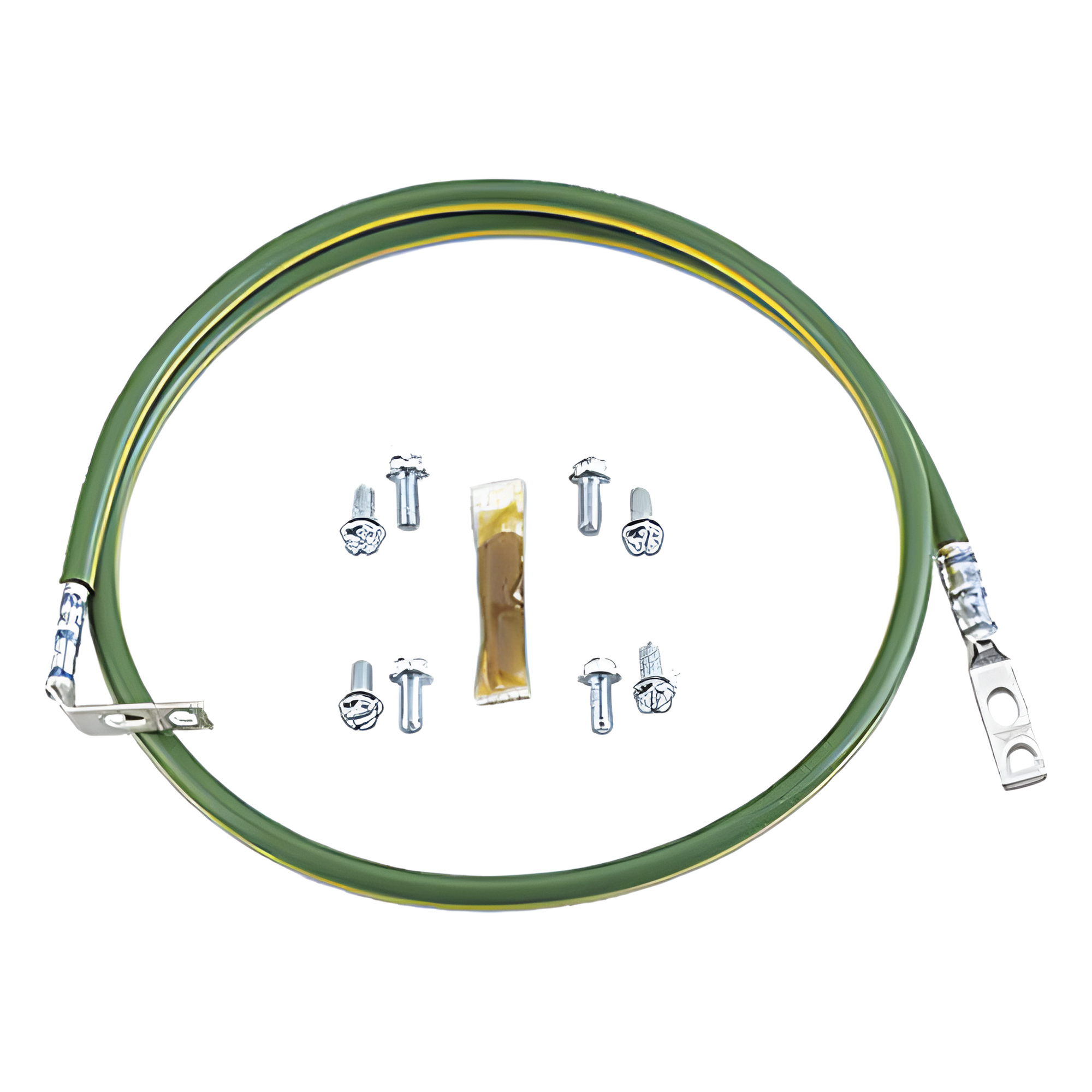 Jumper de Aterrizaje / 10 AWG (6 mm²) / 61 cm (2 ft) / Terminal 45° y Recta / 30A / Cobre Desnudo — PANDUIT · SKU RGEJ1024PHY
