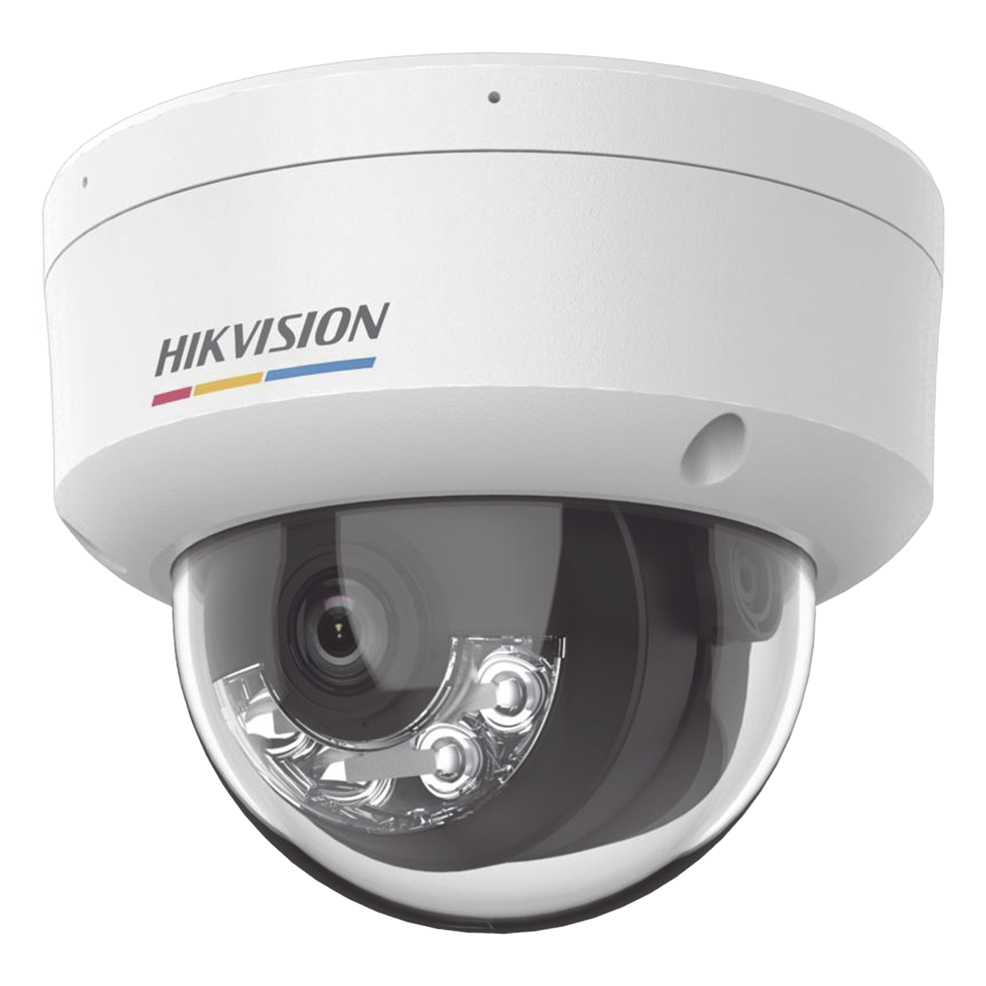 Domo IP / 6 Megapixel / Dual Light 30 m (98.4 ft) / ColorVu 0.001 Lux / AcuSense Lite / IP67 / IK08 / PoE / Micro SD 512 GB — HIKVISION · SKU DS-2CD1167G2H-LIUF