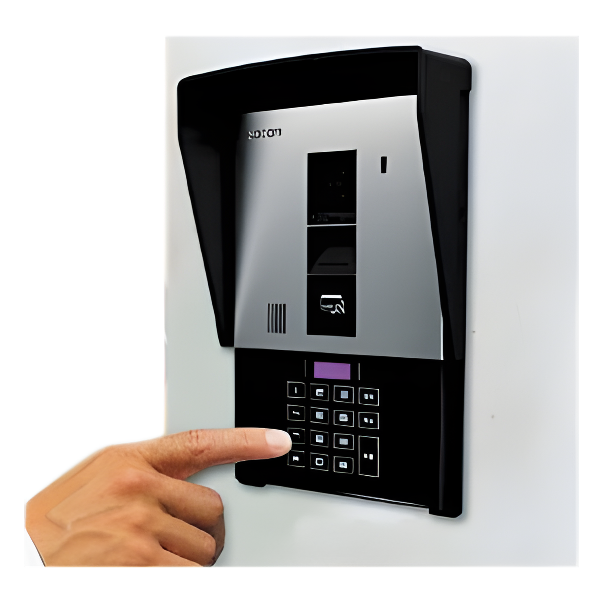 Protector Climático para Porteros Eléctricos / ABS Ultrarresistente / Protección Solar y Lluvia / Instalación Rápida / Exteriores — KOCOM · SKU KVL-SV40