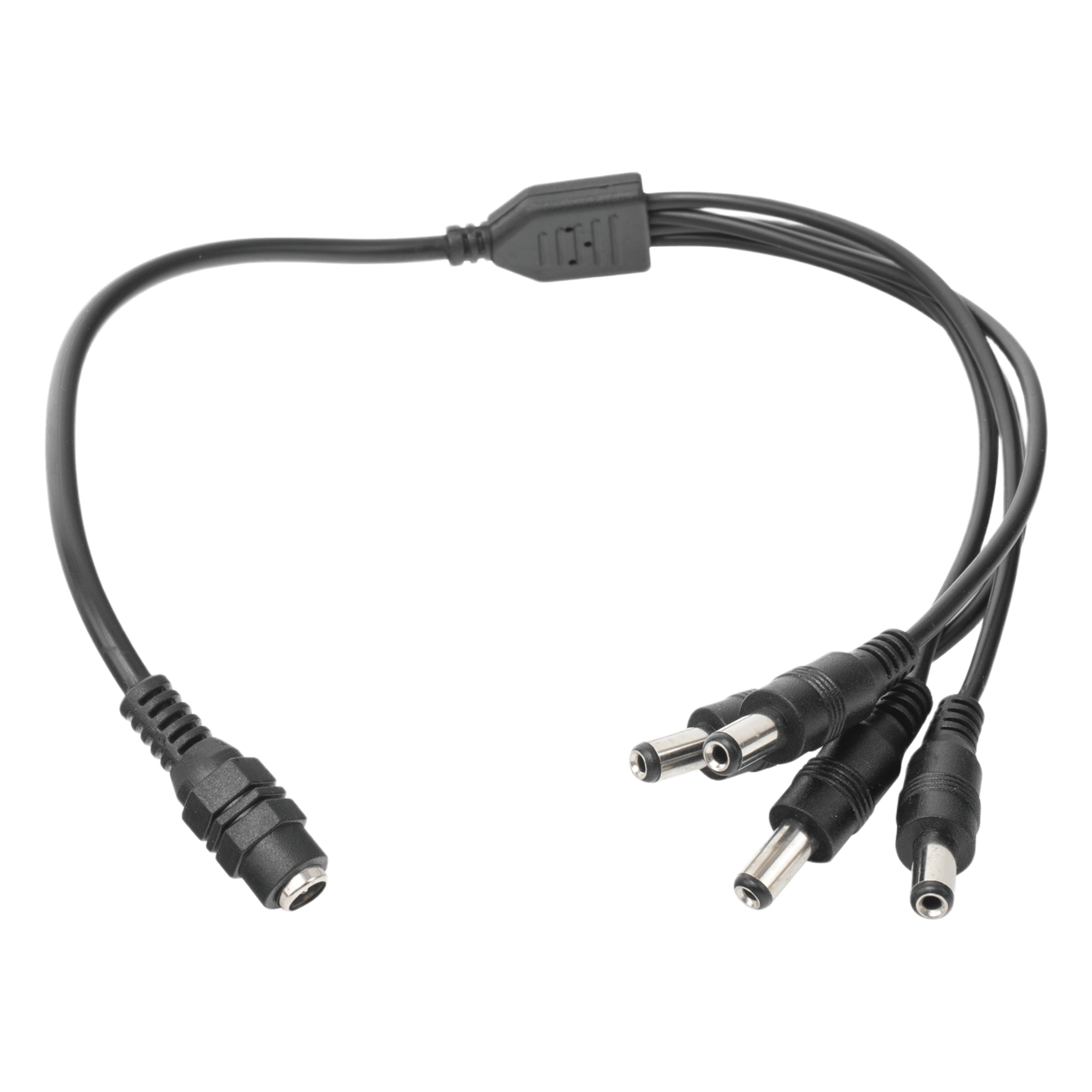 Cable Divisor de Energía DC / Jack Hembra 3.5 mm a 4 Macho / 22AWG / 1-24 VCC / 5A a 12VCC / 19 cm — EPCOM POWERLINE · SKU JR-F52