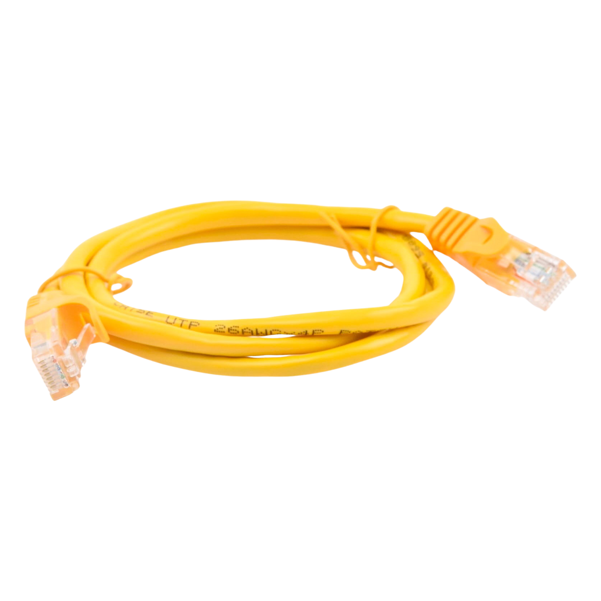 Cable de Parcheo UTP Cat5e / 1 Metro (3.28 Pies) / Amarillo / RJ45 / 100 Ohm