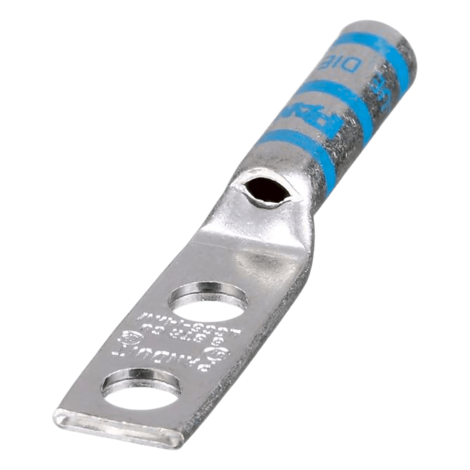 Terminal de Compresión Doble Ojillo / Calibre 6 AWG / Orificio 1/4 pulgada / Separación 16 mm — PANDUIT · SKU LCC614AWL1PZ