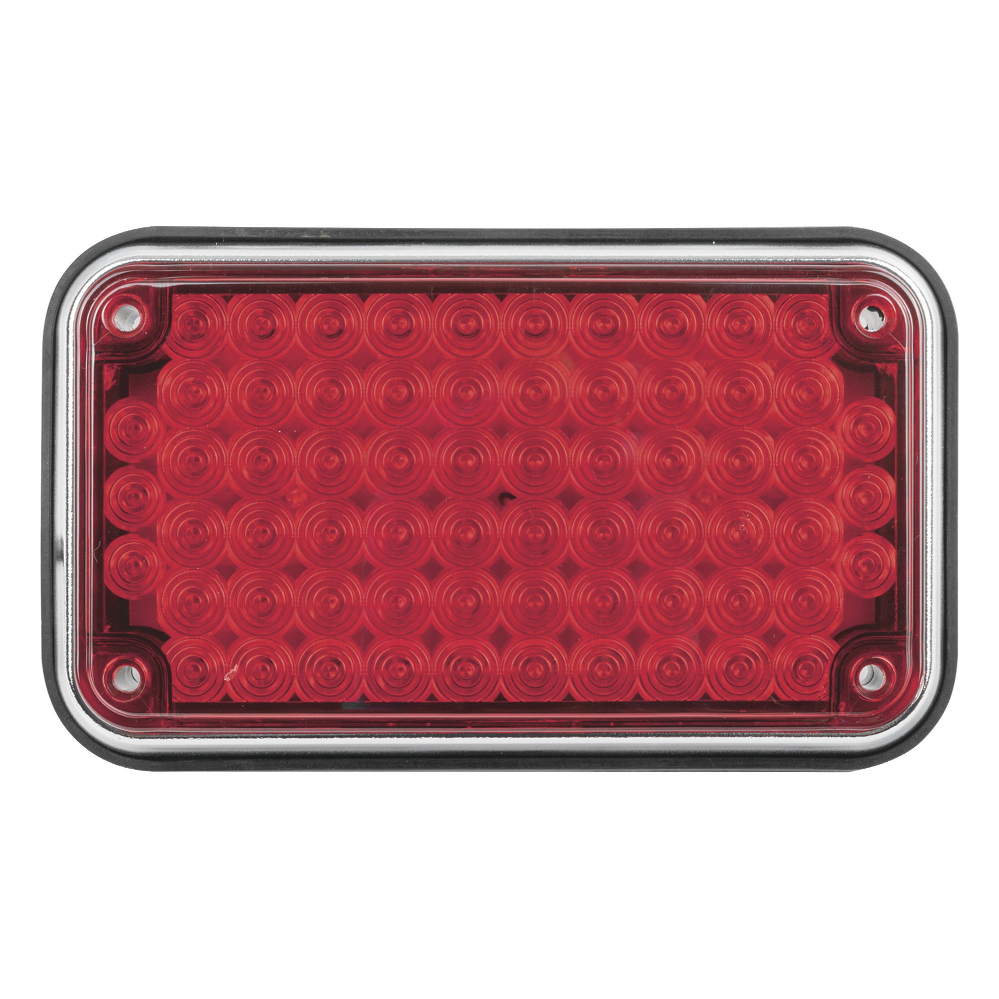 Luz de Advertencia LED / 6x4" / 66 LEDs / 12 VCC / 1 A / 10 Patrones de Destello / Montaje Permanente / Color Rojo — EPCOM INDUSTRIAL SIGNALING · SKU XLTE595-R