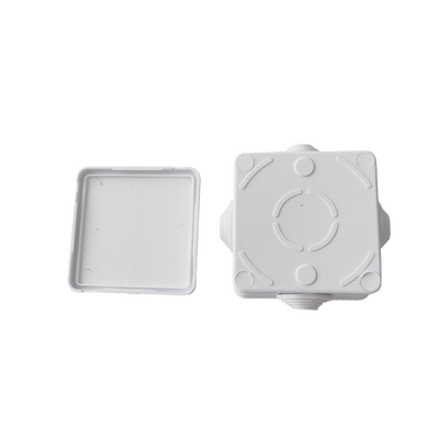 Caja de Derivación Exterior / IP55 / IK07 / 4 Entradas / ABS Antiflama / 80 x 80 x 50 mm — LINKEDPRO · SKU LP-WBX-80