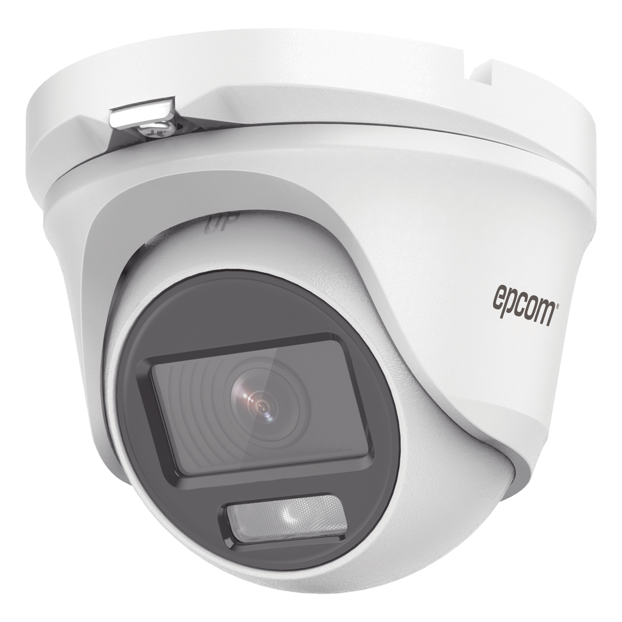 Cámara Turret TURBOHD / 2 Megapixel 1080p / Color 24/7 / Luz Blanca 20 m (65.6 ft) / Ángulo 105° / Audio Integrado / IP66 / 4 Tecnologías Seleccionables — EPCOM PROFESSIONAL · SKU E8-TURBO-C/A