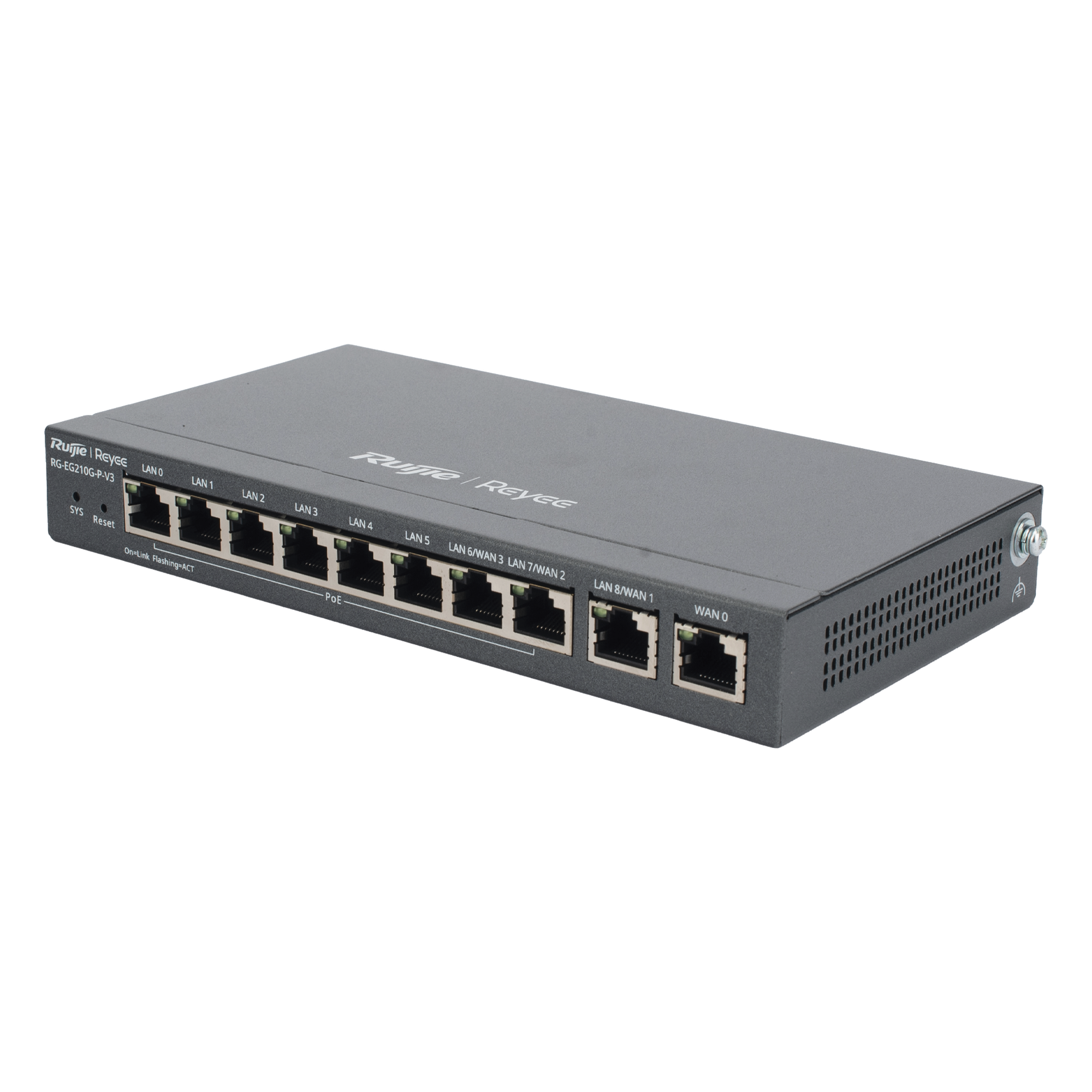 Router Balanceador SD-WAN / 10 Puertos Gigabit / PoE+ 110W / 4 ISP / 1 Gbps / 200 Clientes
