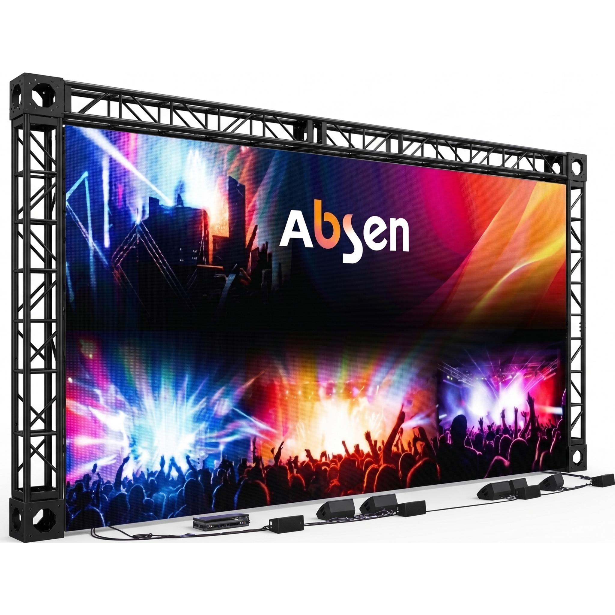Videowall LED Exterior / 6 m² (64.6 ft²) / 24 Gabinetes 500 x 500 mm / Pitch 2.9 mm / 4000 nits / Refresco 7680 Hz / Curvatura Ajustable — ABSEN · SKU AB-29-EXT/6M2