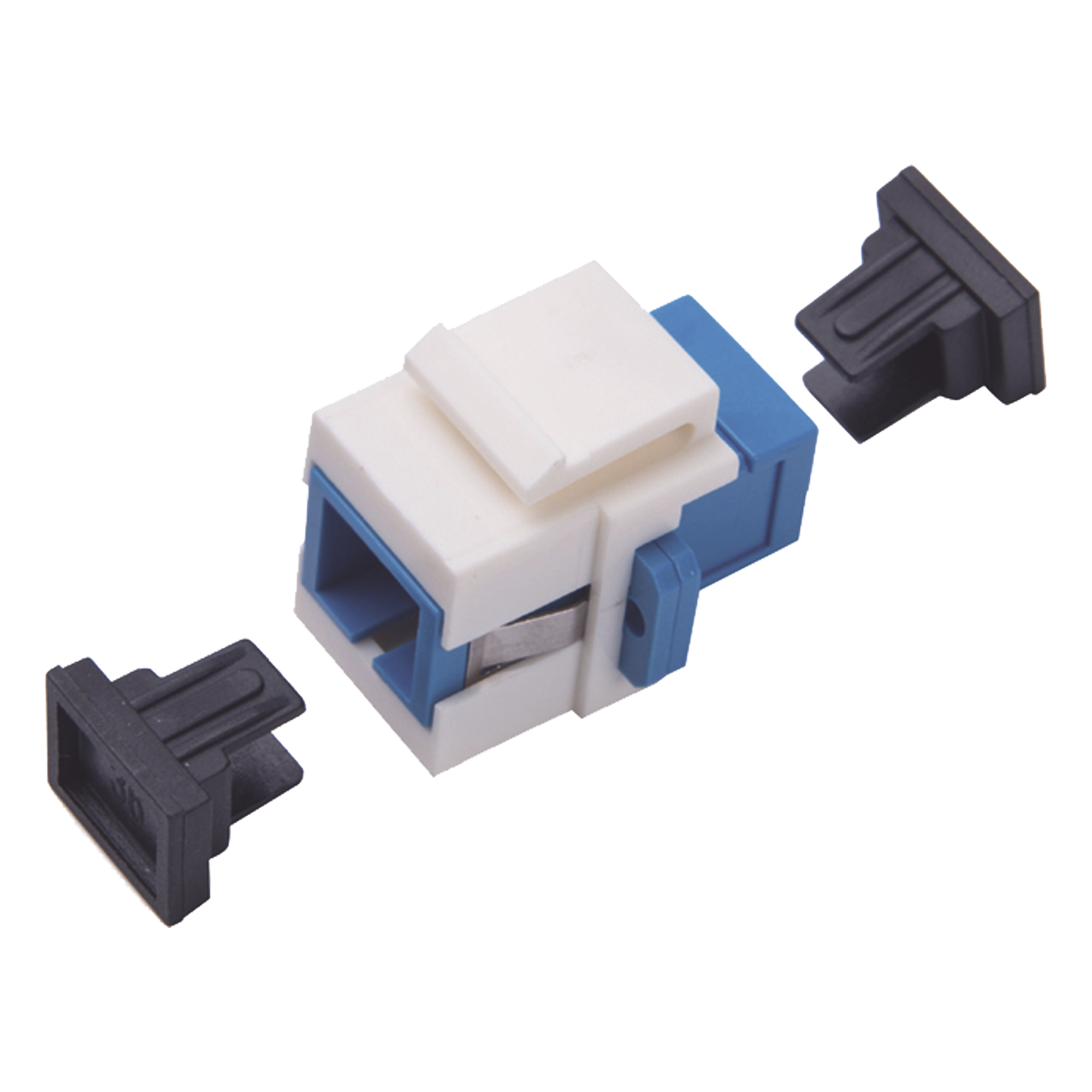 Acoplador Keystone / Fibra Óptica Monomodo / SC/PC Simplex a SC/PC Simplex / Tolerancia ±0.10 a ±0.25 dB / Material ABS — LINKEDPRO BY EPCOM · SKU LP-FO-AD-6126