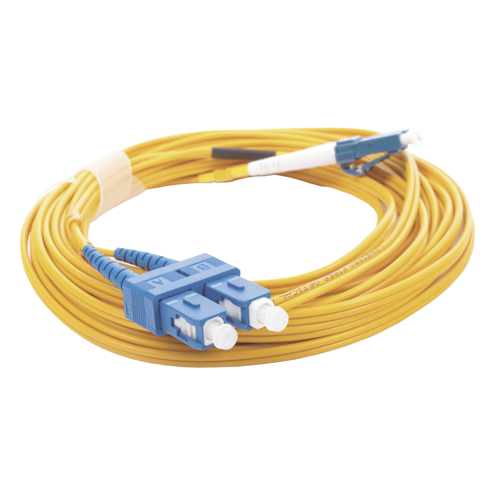 Jumper de Fibra Óptica / Monomodo 9/125 / LC/UPC-SC/UPC / Dúplex / PVC 2.0 mm / 5 m (16.40 pies)