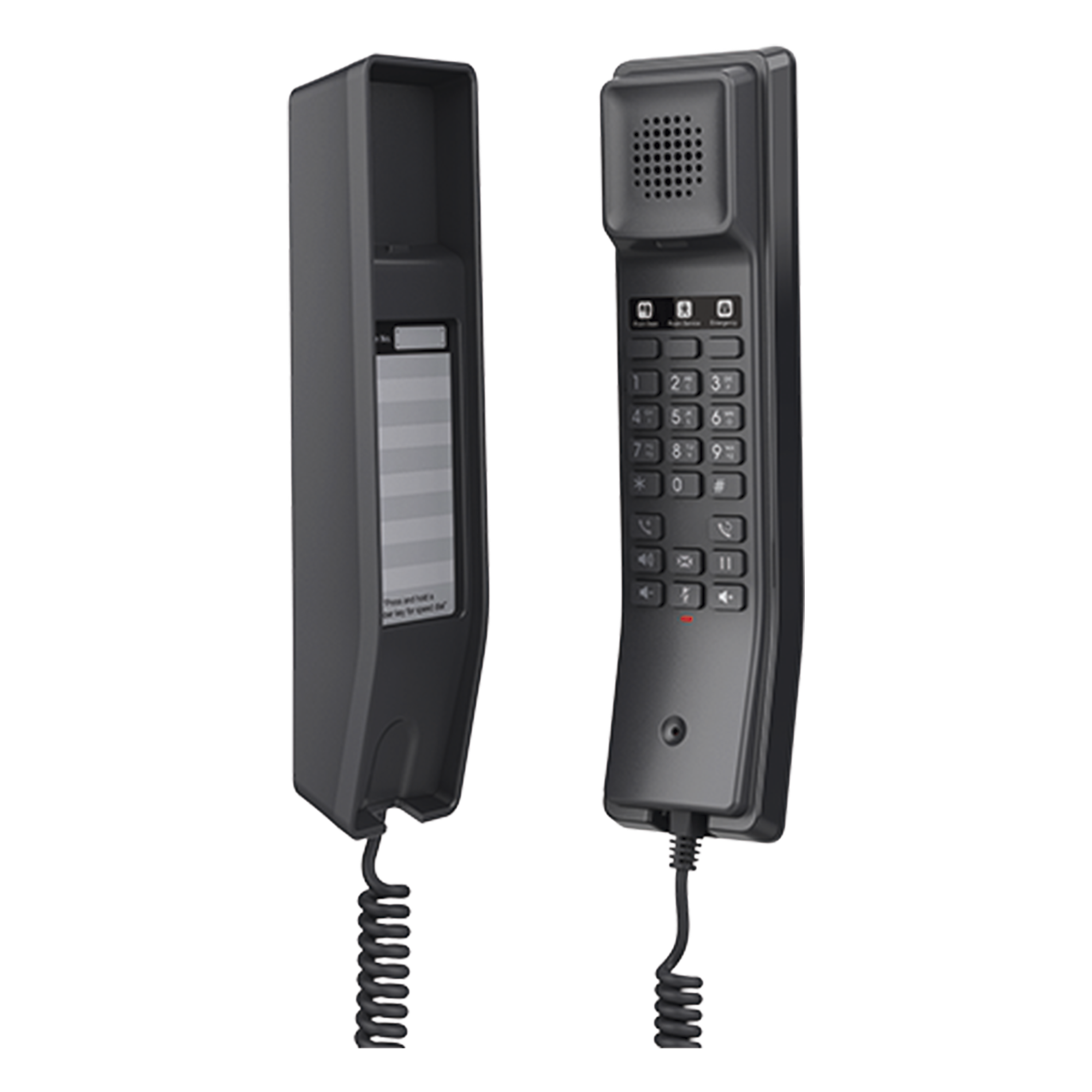 Teléfono IP Hotelero / Altavoz HD / 2 Cuentas SIP / 10 Teclas de Marcación Rápida / 3 Teclas Programables / PoE 100 Mbps / Montaje Pared o Escritorio