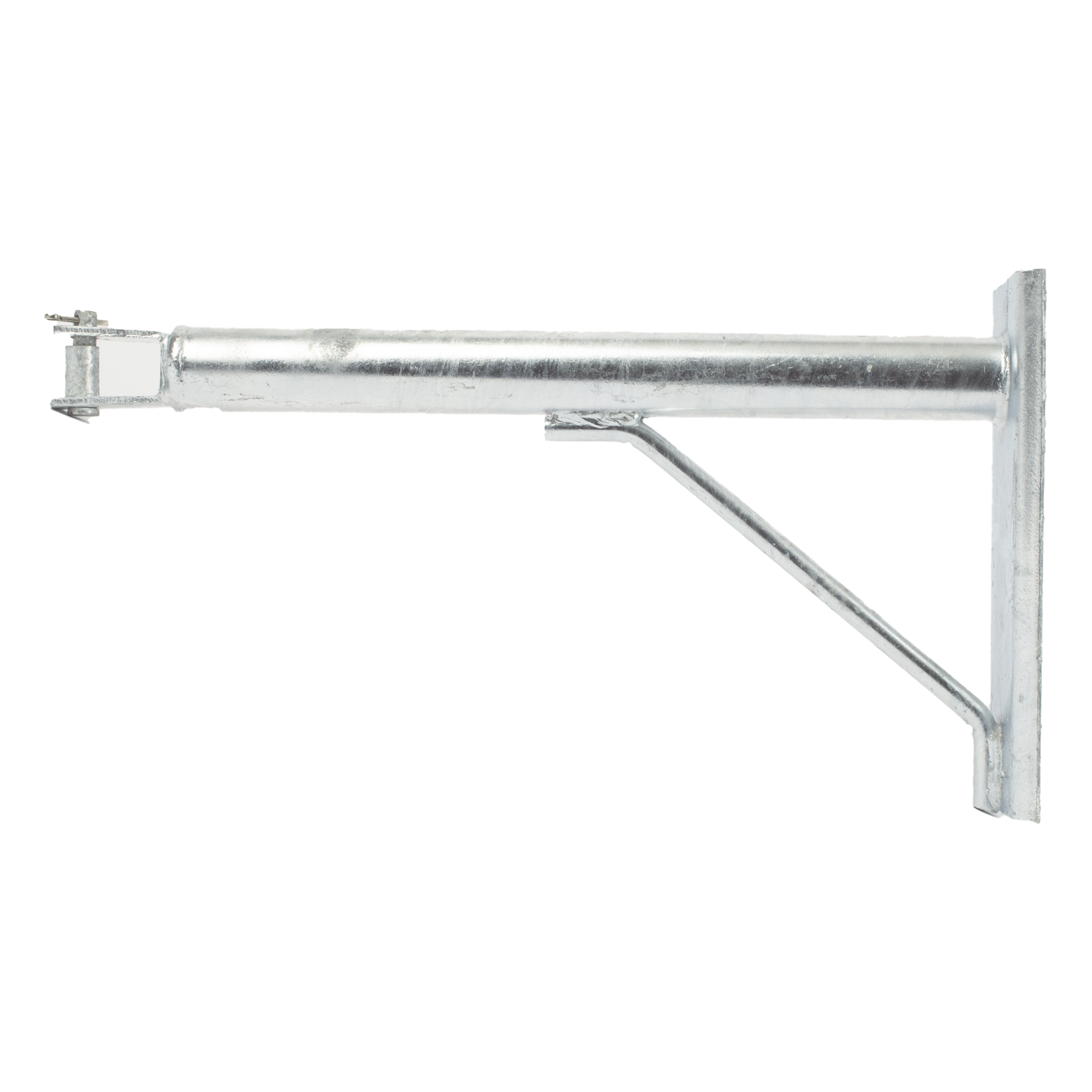 Brazo de Extensión para Fibra Óptica / 40 cm (15.7 in) / Acero Galvanizado en Caliente / Tipo D Pequeño / 2 kg / ADSS y Mini Figura 8 — LINKEDPRO BY EPCOM · SKU LP-BDE040-D