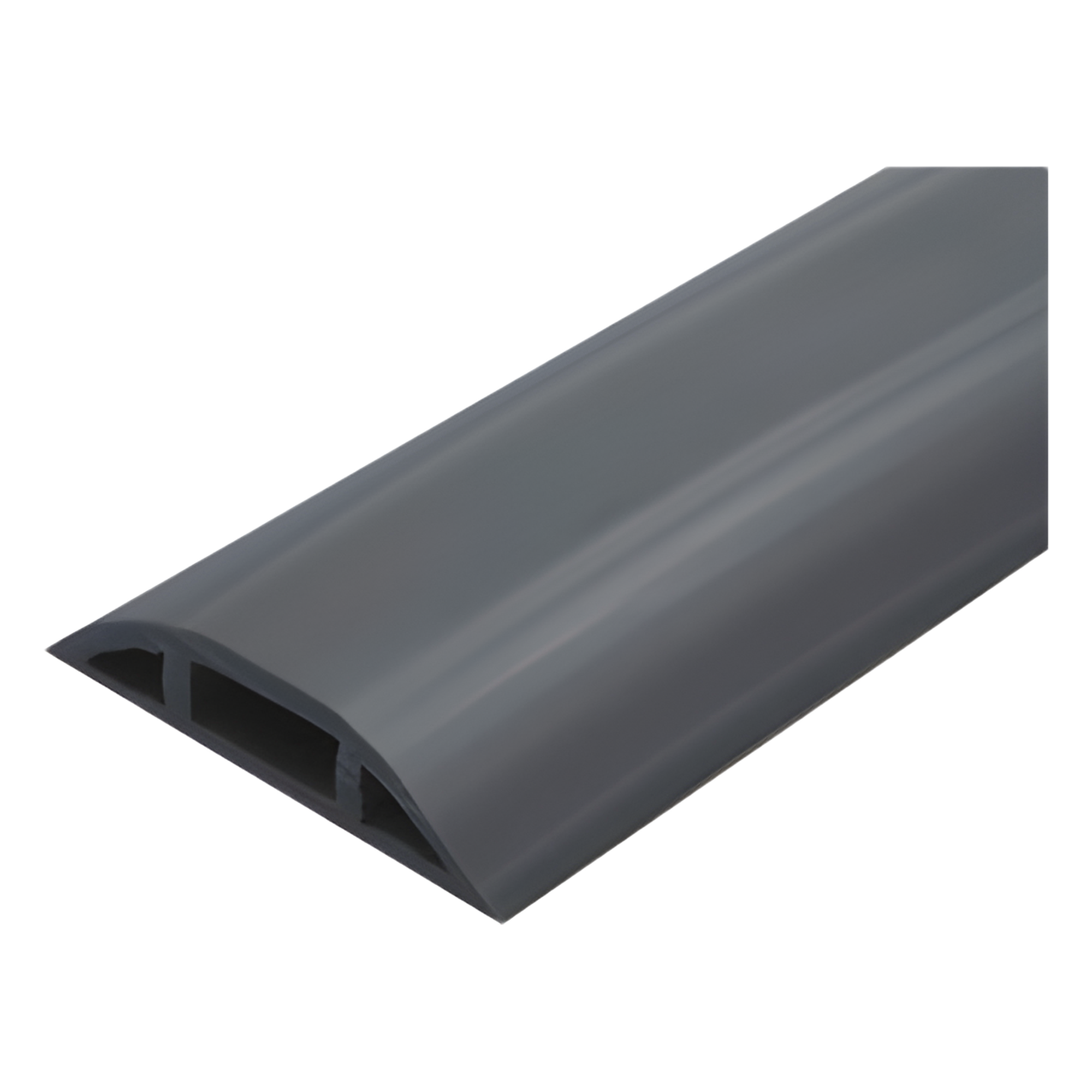 Canaleta flexible / PVC auto-extinguible / Media caña / 2.5m (8.2 pies) / 100kg carga / Área 305mm² — THORSMAN · SKU FLEXIDUCTHO-BK