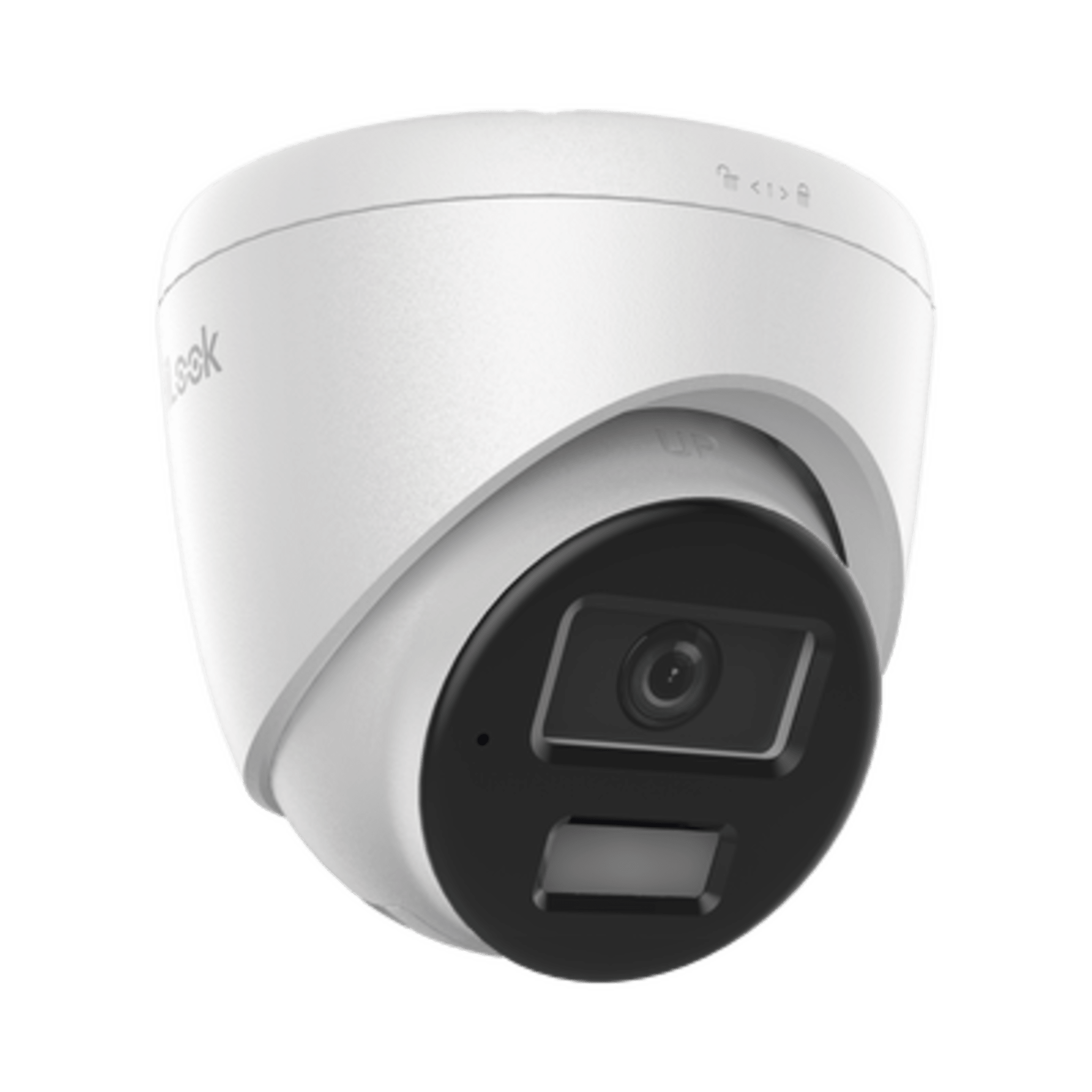 [Dual Light] Turret IP 4 Megapixel  / Lente 2.8 mm / 20 mts IR + 20 mts Luz Blanca / Micrófono Integrado / ACUSENSE Lite / Exterior IP67 / PoE / dWDR / H.265+ / ONVIF