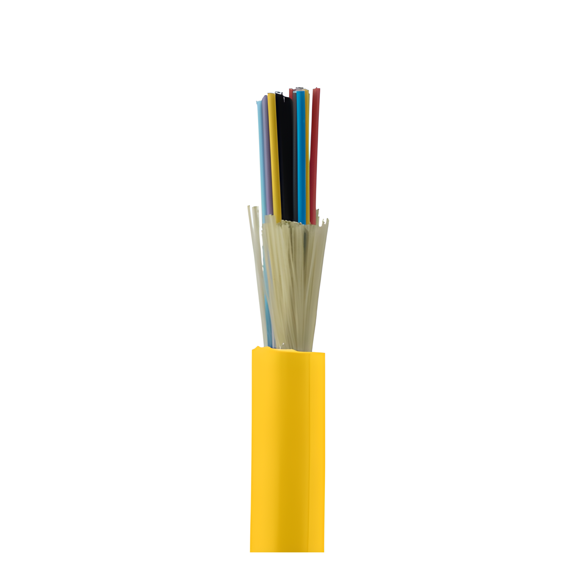 Cable de Fibra Óptica / 24 Hilos / Monomodo OS2 9/125 / Interior / Tight Buffer 900µm / OFNR Riser / Dieléctrico / Precio Por Metro (3.28 pies) — PANDUIT · SKU FSDR924Y