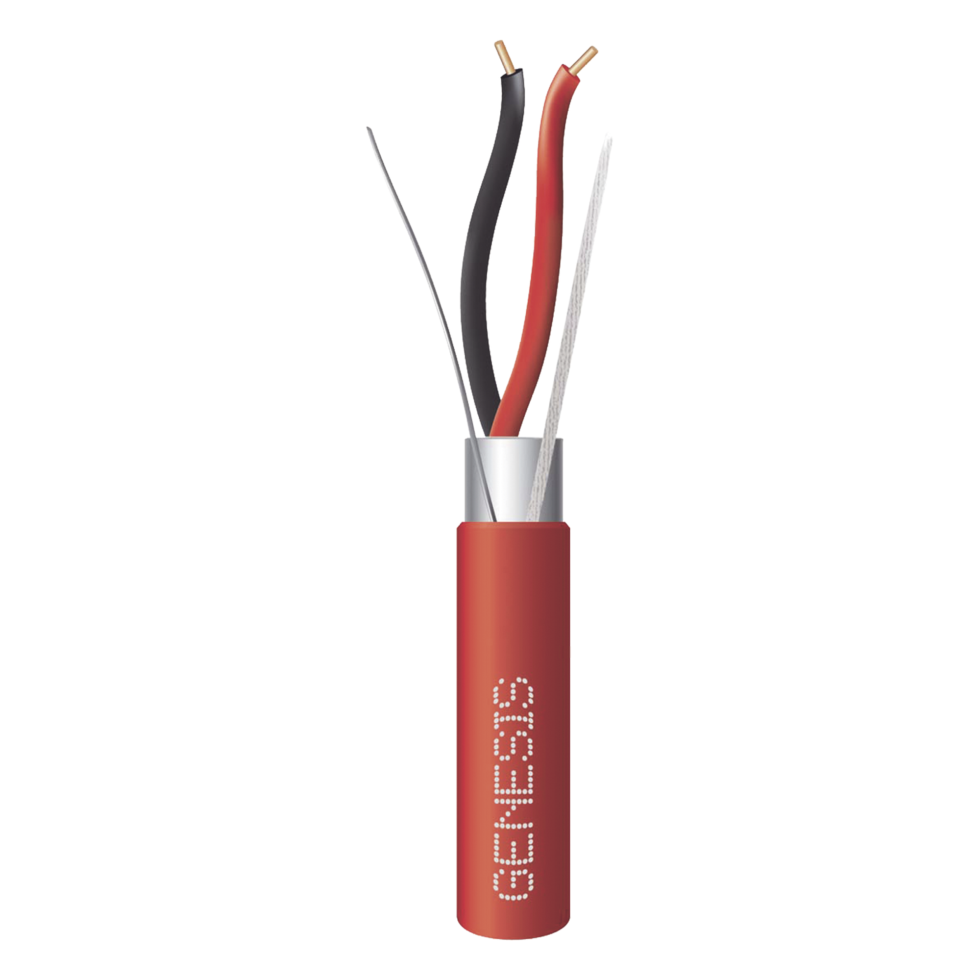 Cable FPLR para Alarmas de Incendio / 2x18 AWG / Blindado / 305 m (1000 ft) / Rojo / -20°C a 75°C — GENESIS · SKU 4402-1104