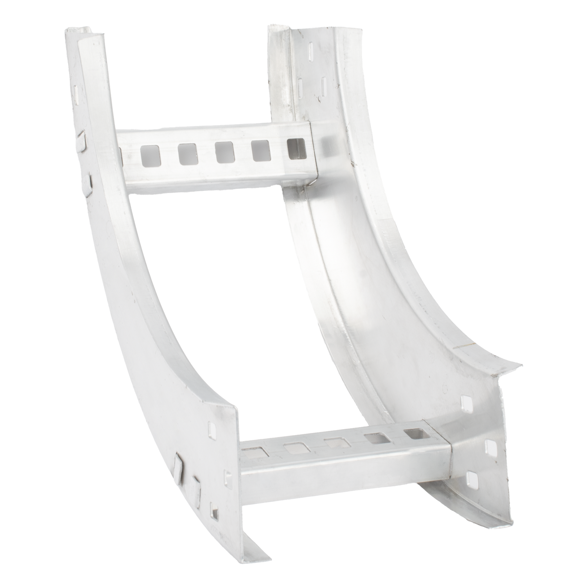 Curva Vertical Interior / Perfil Z / Peralte 3 1/4" / Ancho 6" / Radio 8" / Aluminio / 90° — CHAROFIL · SKU CHVI908R8X6AK