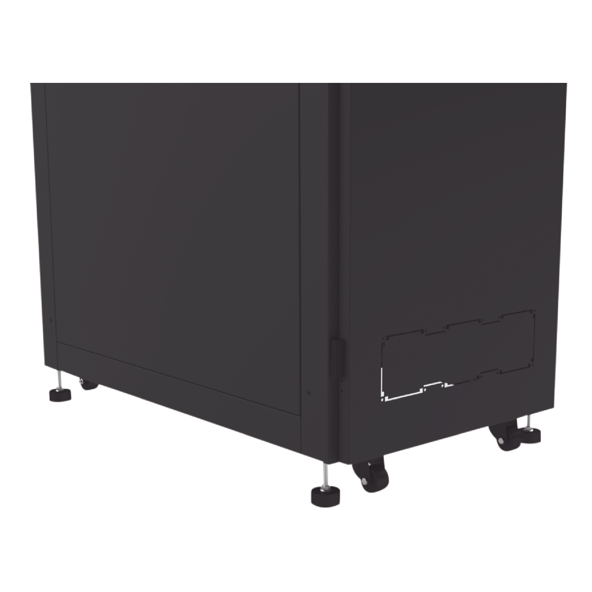 Gabinete Rack de Piso / 19" Estándar / 42UR / 600 mm x 1000 mm / Acero / Puerta con Cristal Templado