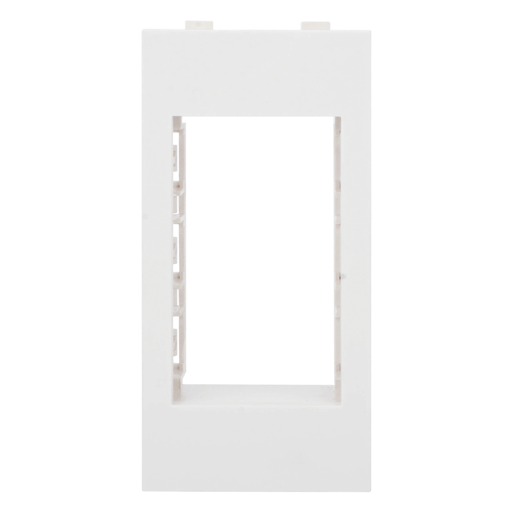 Placa Adaptadora Modular / 1 a 6 Módulos / Piso Falso y Pavimento / 170 mm Base / Plástico de Ingeniería — SIMON · SKU SM-ADAP-FP