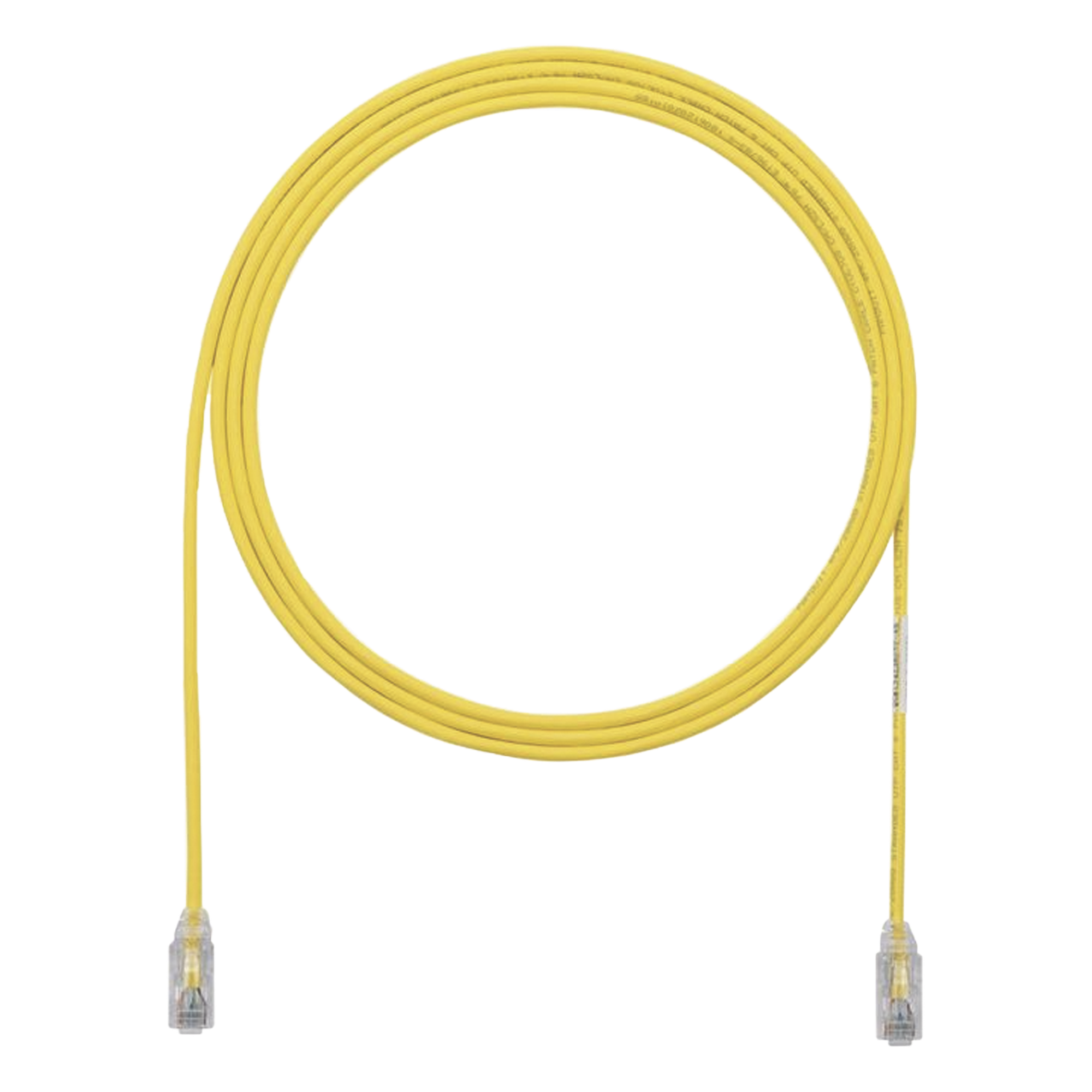 Cable de Parcheo UTP Cat6A / 28AWG Diámetro Reducido / CM-LSZH / 2.13 m (7 ft) / Amarillo — PANDUIT · SKU UTP28X7YL