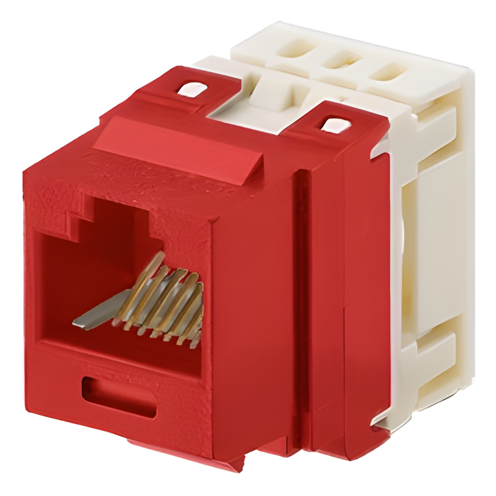 Jack Keystone / Cat 5e / RJ45 / 110 Impacto / 8P8C / Rojo — PANDUIT · SKU NKP5E88MRD
