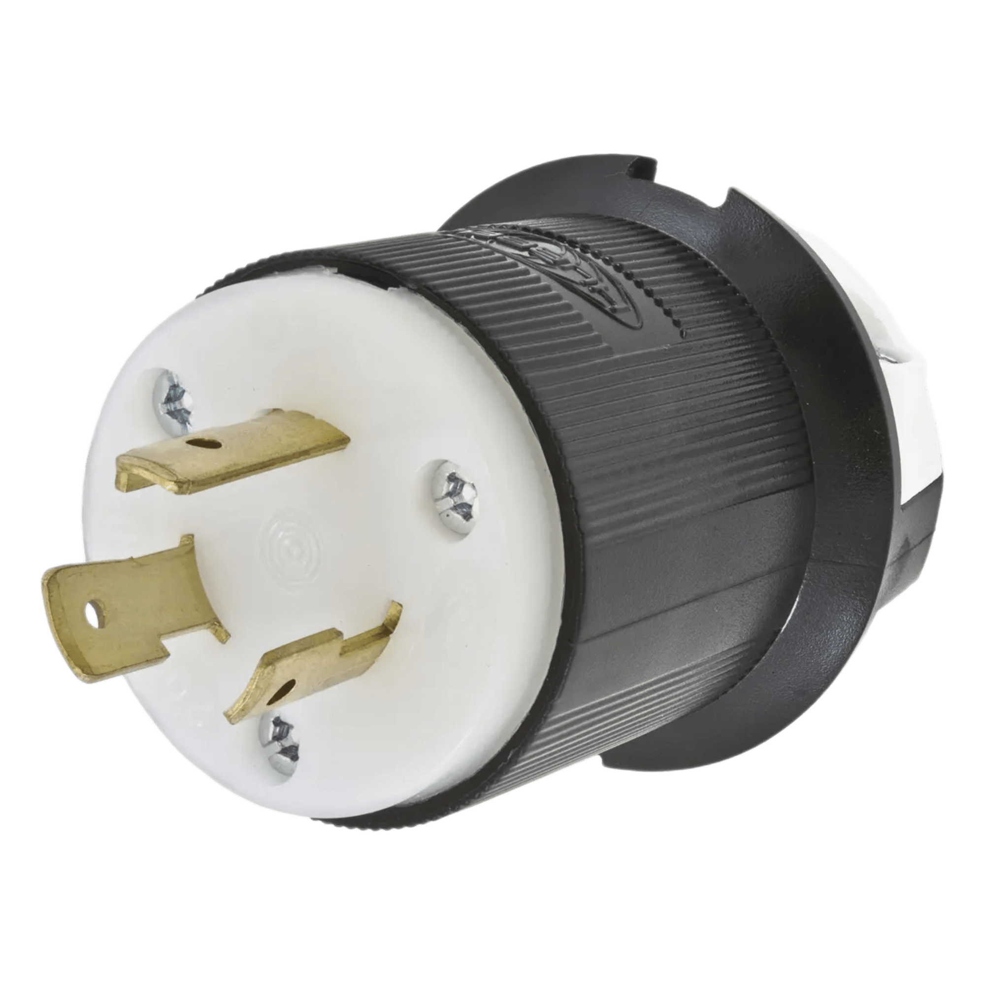 Clavija Industrial con Bloqueo de Media Vuelta / 20 A 250 V CA / 2 Polos 3 Hilos / NEMA L6-20P / 0.360' - 0.930' (9.14 - 23.62 mm) / -40°C a 75°C — HUBBELL · SKU HUB-HBL-2321