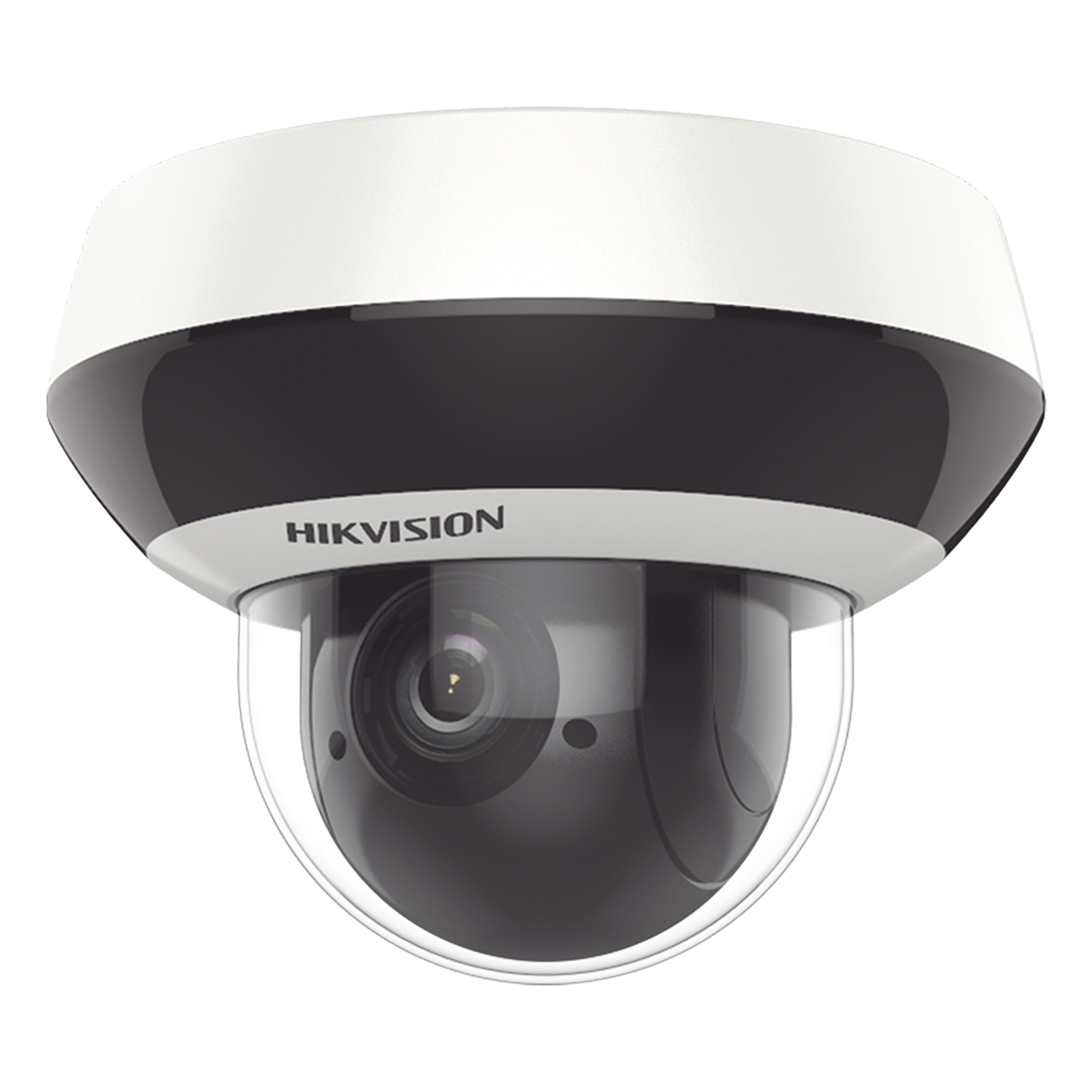 Mini Domo PTZ IP 4 Megapixel / 4X Zoom / H.265+ / 20 mts IR EXIR / WDR / PoE / IK10 /Exterior IP66 / DarkFighter / Micrófono Integrado / Micro SD — HIKVISION · SKU DS-2DE2A404IW-DE3(C0)(S6)(C)