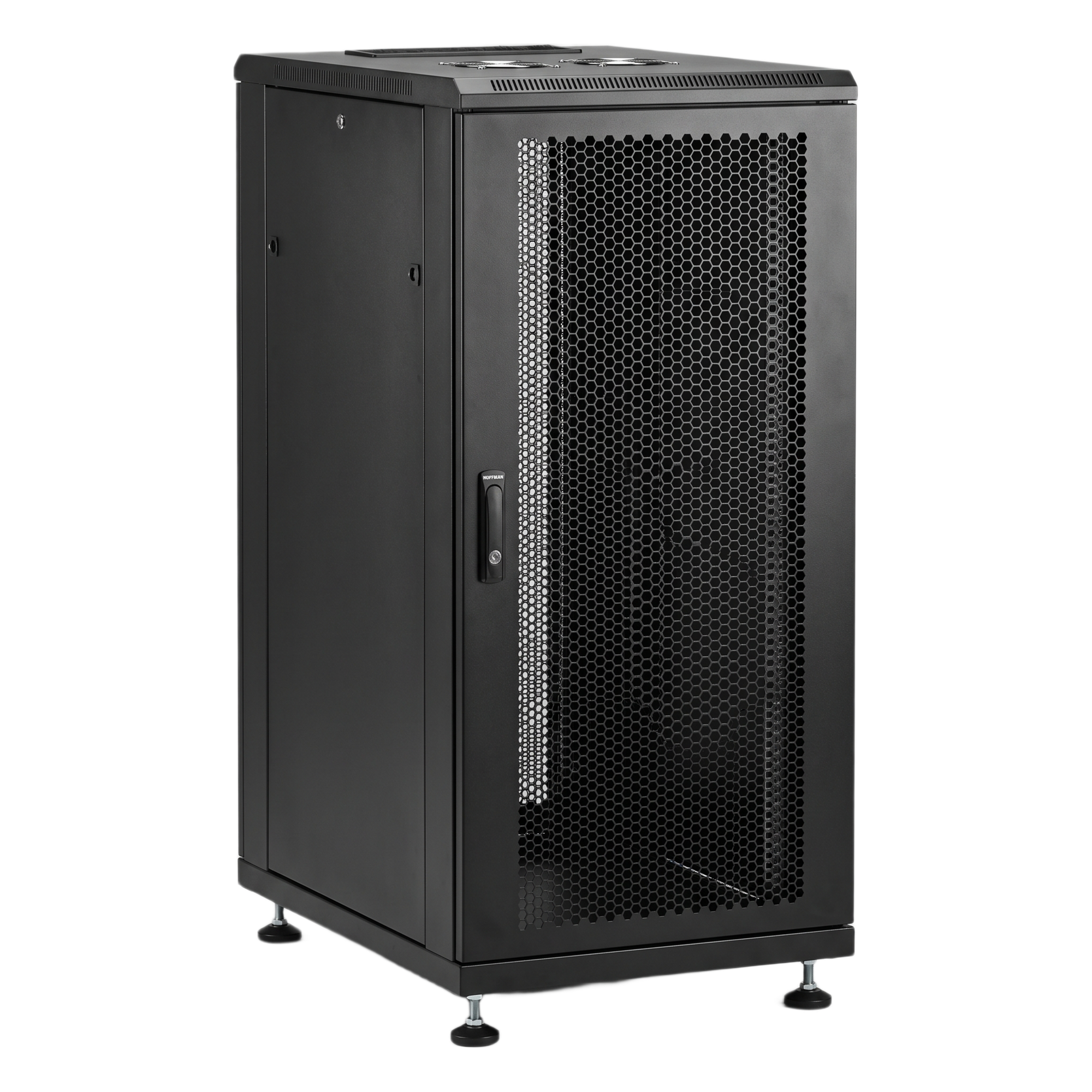 Gabinete de Telecomunicaciones / 24 UR / 600x900 mm / IP55 / Puerta Perforada / Gestión de Cables — HOFFMAN · SKU PS1C1269B
