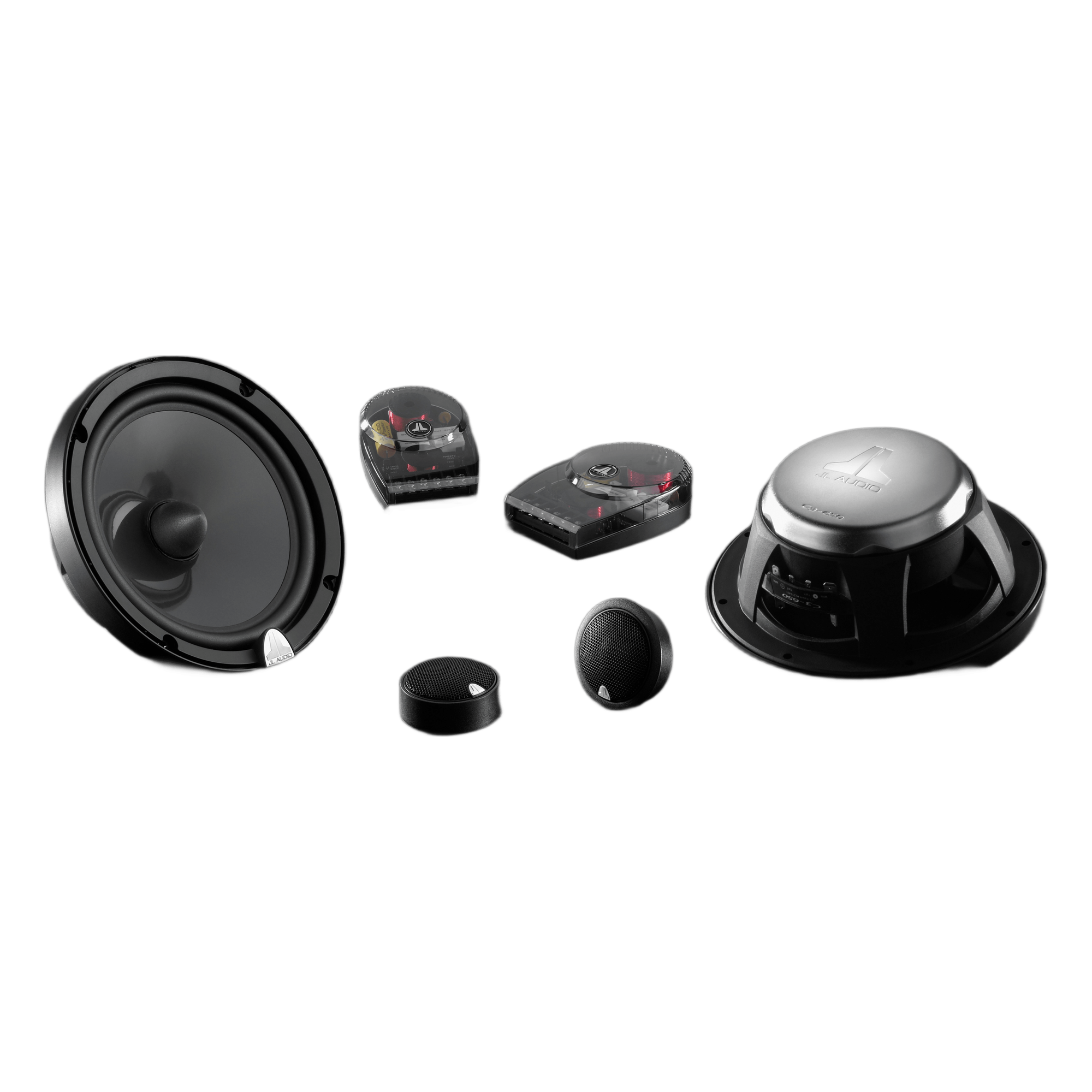 Altavoz Coaxial 2 Vías / 6.5" / 75 W RMS / Tweeter Seda 25 mm / Sensibilidad 90 dB / Respuesta 48 Hz-25 kHz / 4 Ohmios — JL AUDIO · SKU 10-03172-00