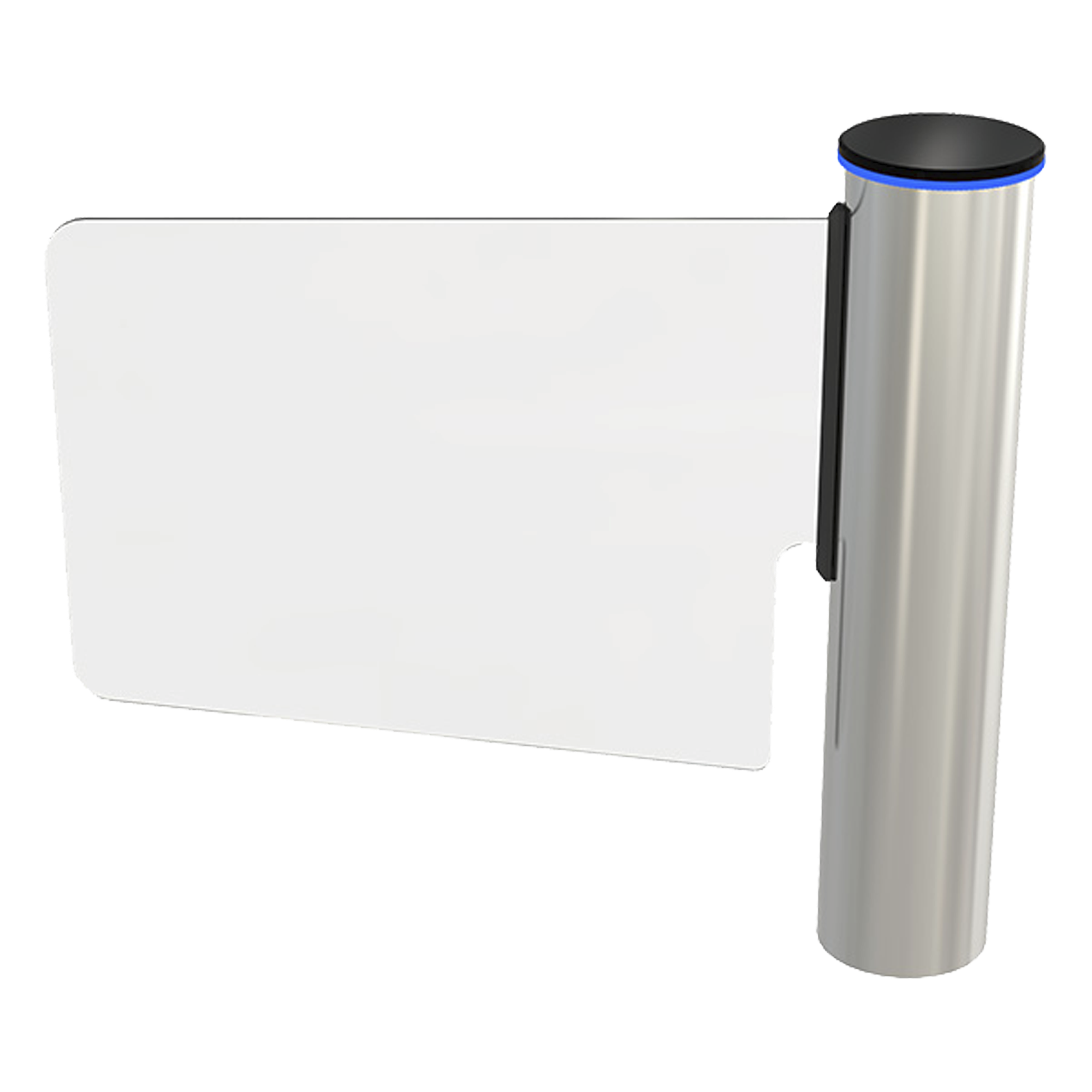 Torniquete de Ala o Bandera / Acero Inoxidable 304 / Cristal Templado / Acceso Bidireccional / Corona LED RGB / Operación -20°C a +68°C — CAME · SKU GLA-1