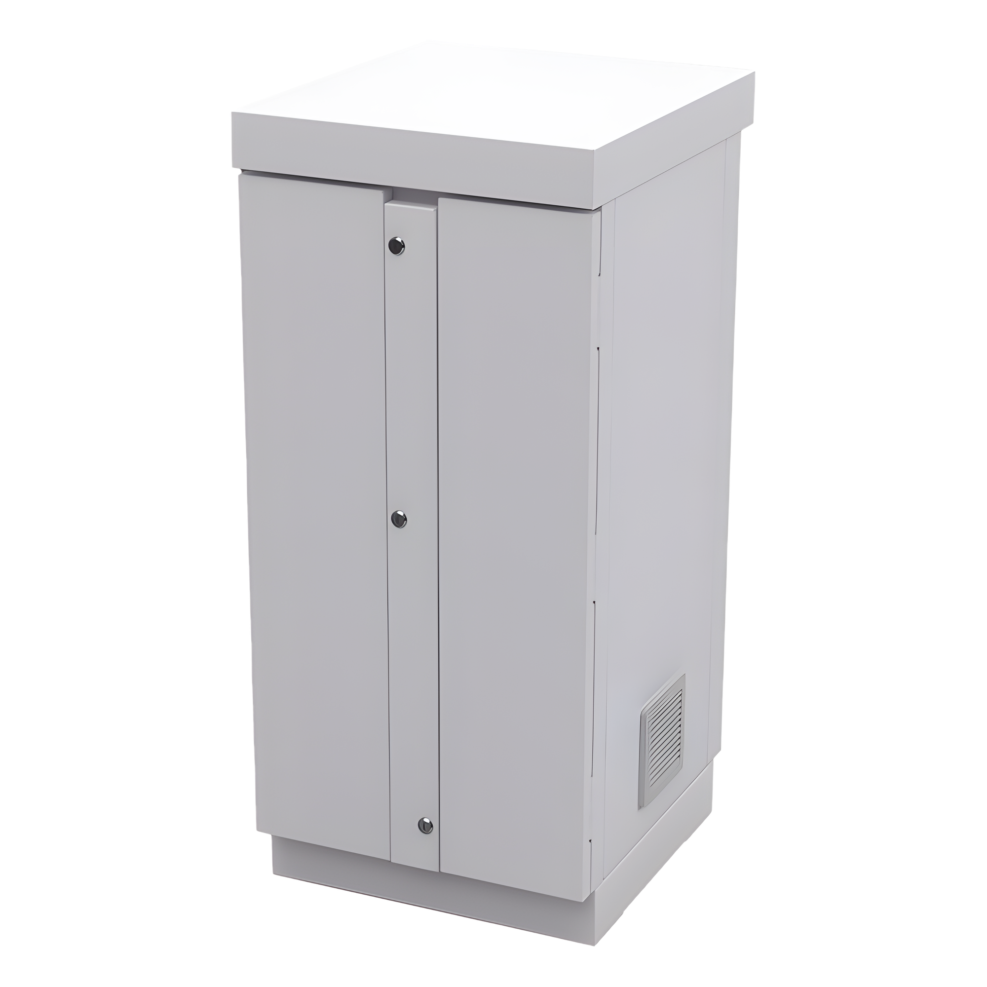 Gabinete de Seguridad / Capacidad 6 Baterías PL110D12 / Acero Galvanizado / Cierre con 2 Candados / Mesa Interior / Exterior IP / 52 kg / 775 x 755 x 558 mm — EPCOM INDUSTRIAL · SKU EFCB051106W