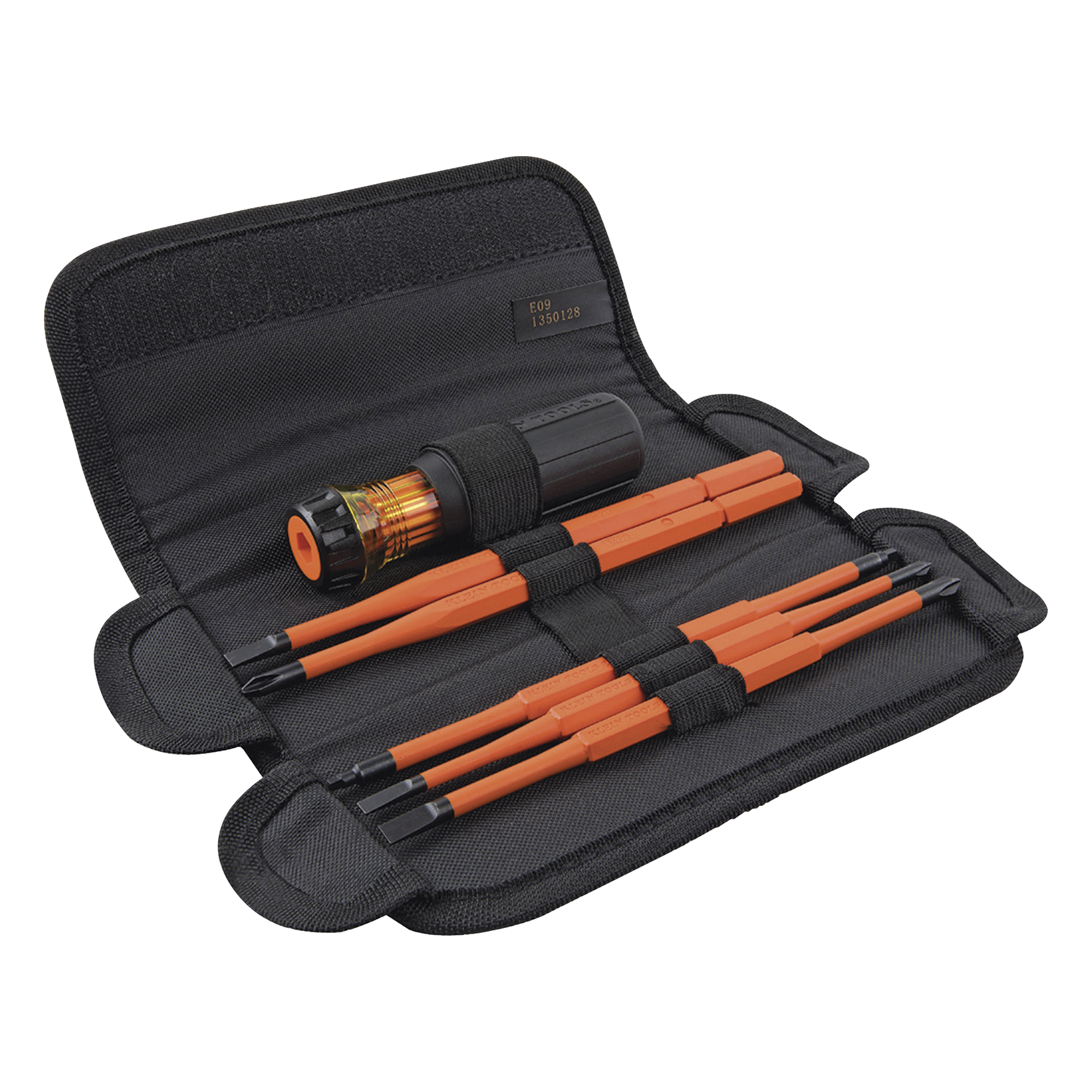 Juego de Desarmadores Intercambiables con Aislamiento 1000V / 8 Puntas / Mango Ergonómico / Estuche Enrollable — KLEIN TOOLS · SKU 32288