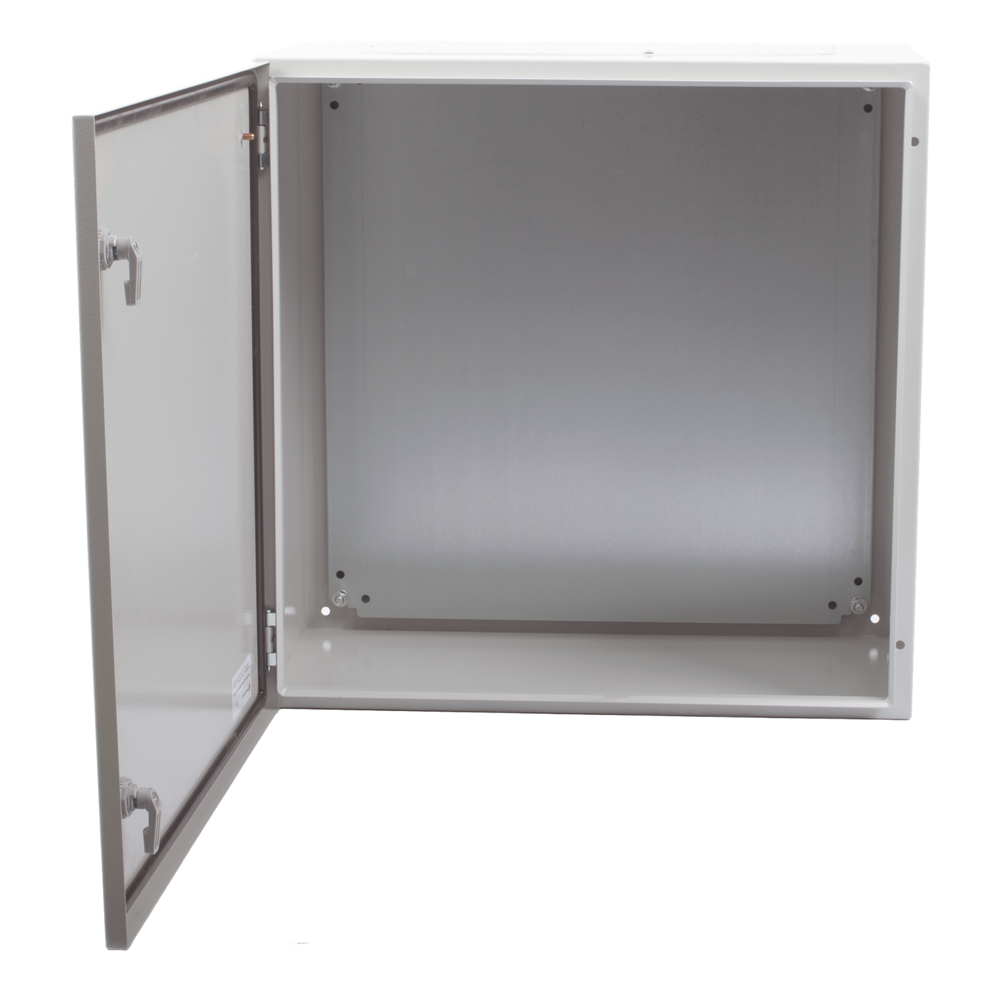 Gabinete de Acero para Intemperie / IP66 / IK10 / 600 x 600 x 300 mm / Carga 50 kg / Placa Trasera Galvanizada