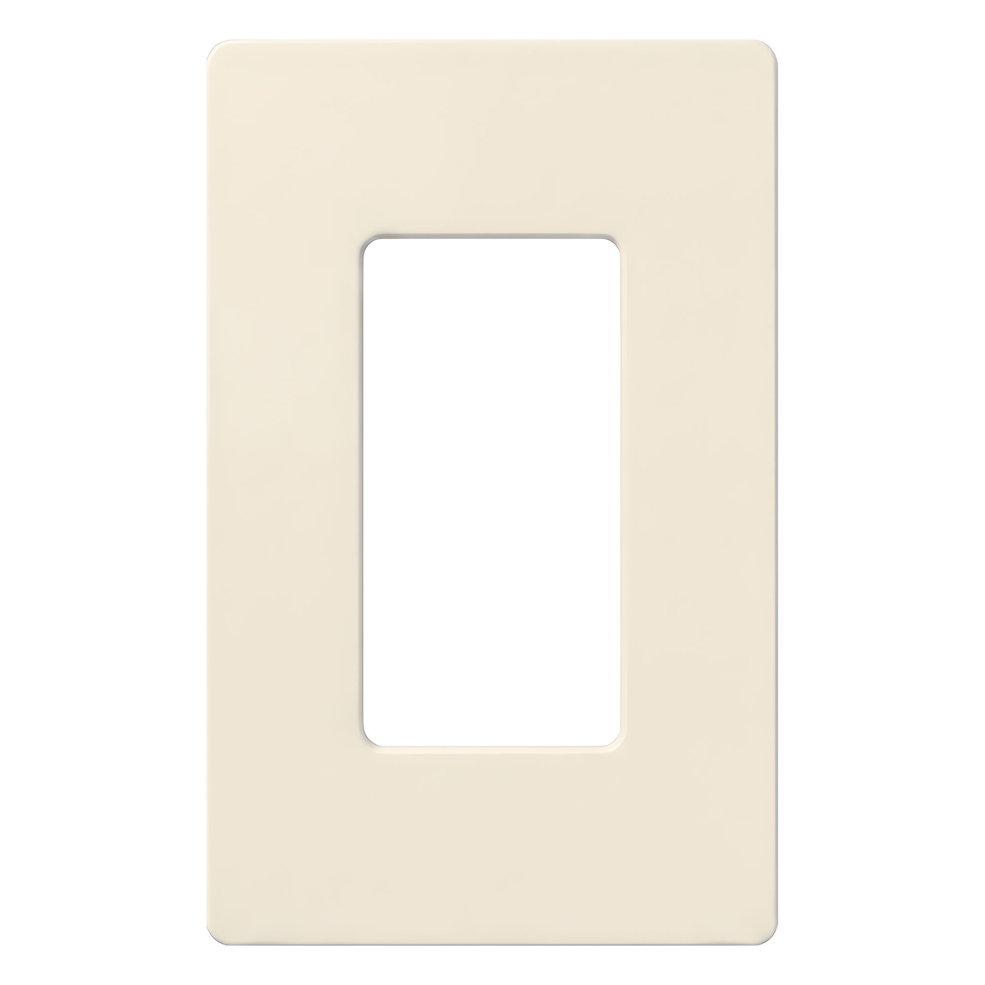 Placa de Pared / 1 Espacio / Sin Tornillos / Acabado Satinado / 75 x 119 mm (2.94 x 4.69 in) / Diseño Delgado 7.6 mm — LUTRON ELECTRONICS · SKU SC-1-BI