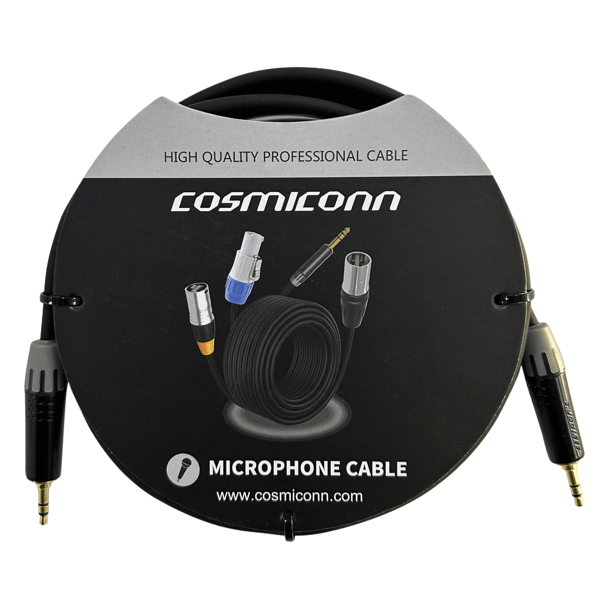 Cable 3.5mm a 3.5mm, conectores color negro MTP3C-BG, length 2m