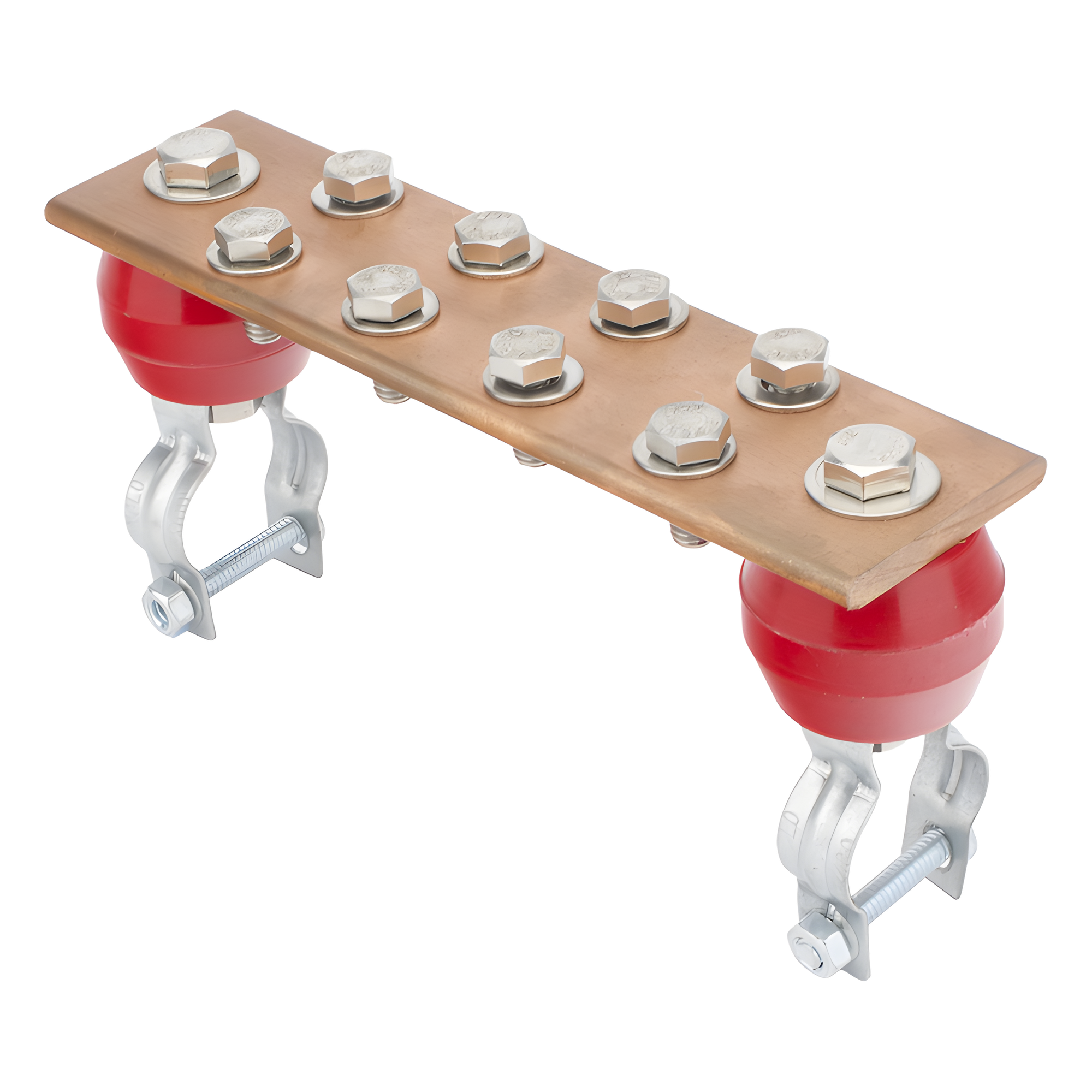 Barra Unión Torre / 1000A / Cobre 100% / Aisladores Rojos / EIA-TIA-BICSI / TMGB-TGB / 3280 pies — LINKEDPRO BY EPCOM · SKU LP-BU-TZ
