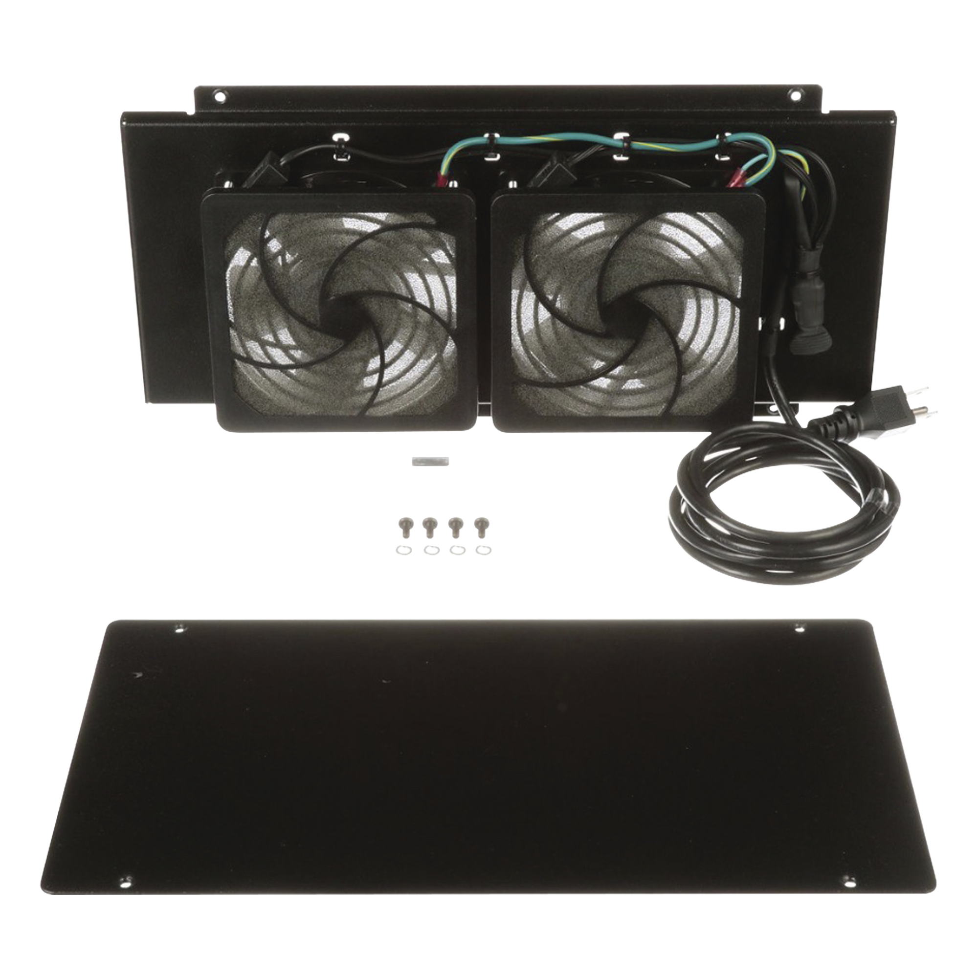 Kit de Ventiladores para Gabinete / 2 Unidades / 122 CFM Total / 120 Vca / Cable 2 m (6.6 ft) / Montaje Completo