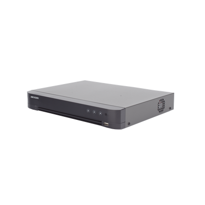 DVR 8 Canales TURBOHD +  8 Canales IP / 8 Megapixel (4K) / Audio por Coaxitron / ACUSENSE / Reconocimiento Facial / 1 Bahía de Disco Duro / Alarmas I/O / Salida de Video en 4K / H.265+