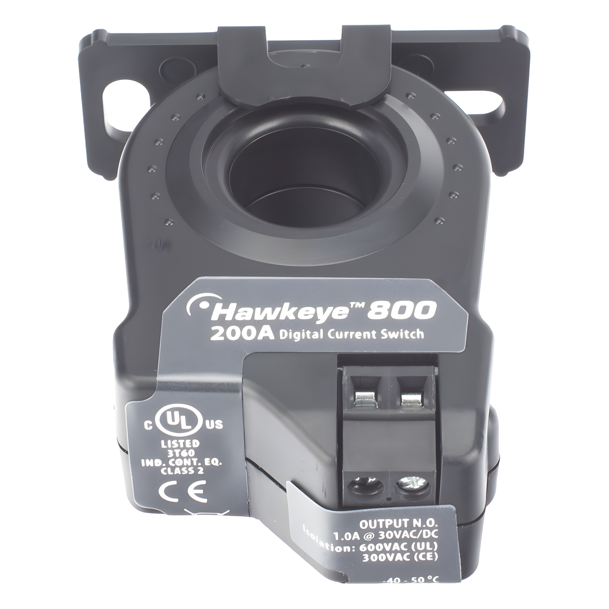 Interruptor de estado de corriente on/off de núcleo sólido, serie Hawkeye Hx00, para monitoreo de cargas fijas de 0.25 a 200 A