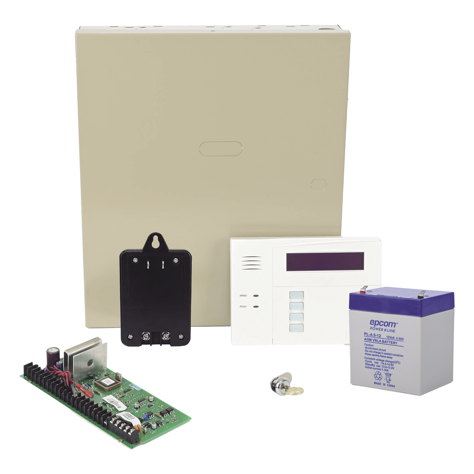 Panel de Alarma Híbrido / 48 Zonas / 3 Particiones / Teclado con Receptor Inalámbrico Integrado / Comunicador IP y 4G / 16 Detectores de Humo de Dos Hilos — HONEYWELL HOME RESIDEO · SKU VISTA48LANTB/6160RF
