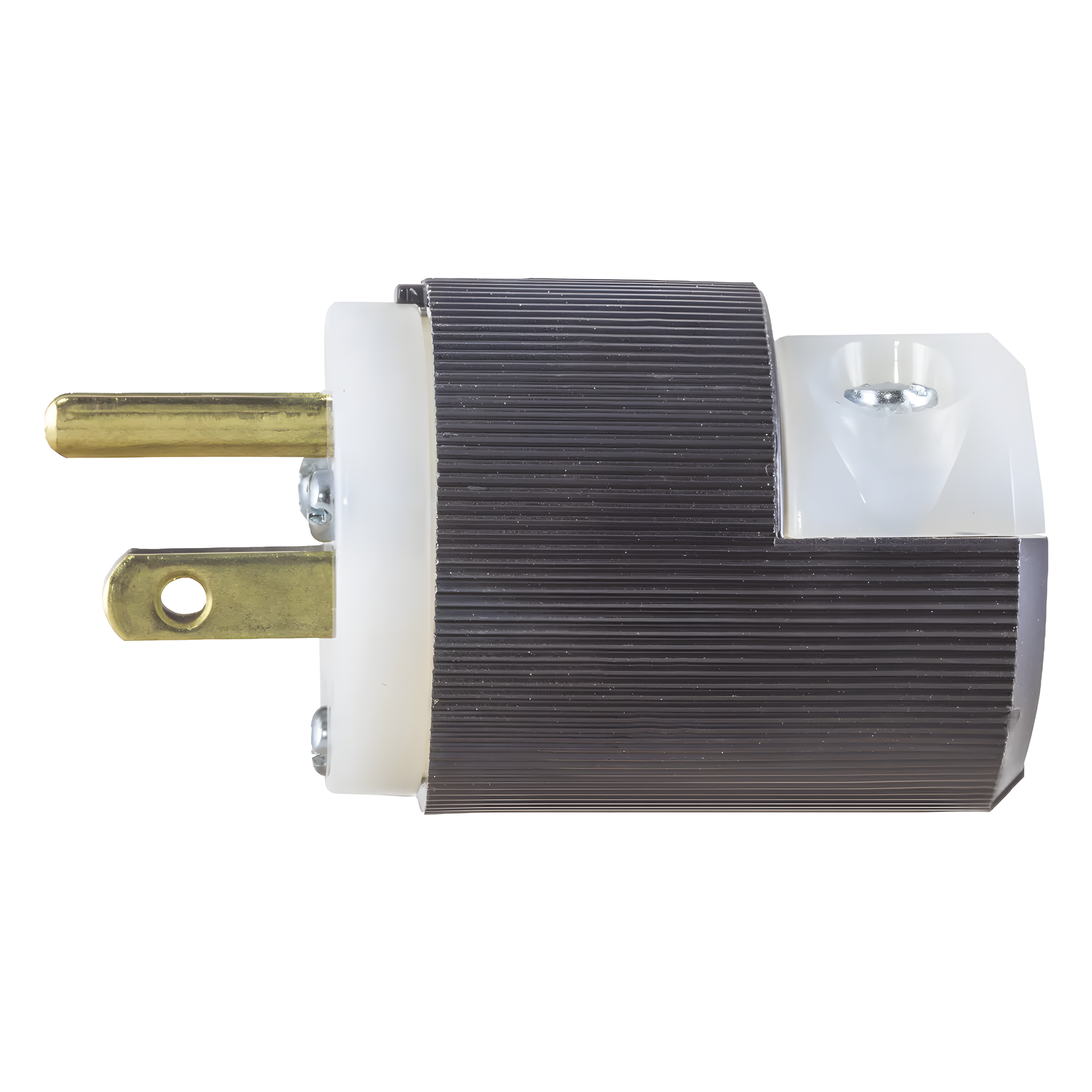 Clavija Entrada Recta/ 15A 125V/ 2 Polos 3 Hilos/ Nema 5-15P/ Grado Industrial- Comercial.