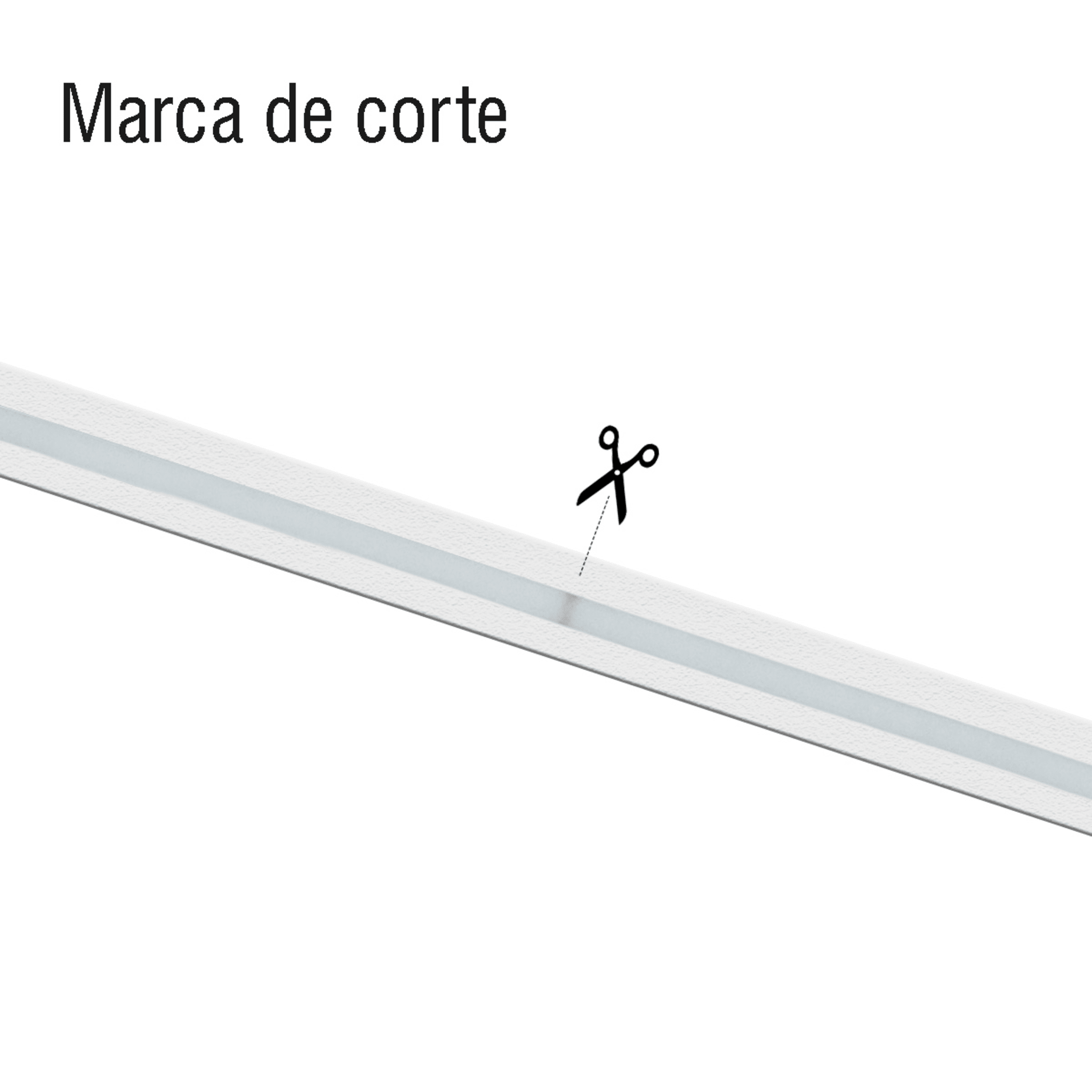 Manguera LED Luminosa Blanca de Resina Transparente y Flexible / Para uso Interior o Exterior / Carrete de 50 m/ 110V CA  4.2 A/ 500 W Potencia / T.C.C. 6500 K.