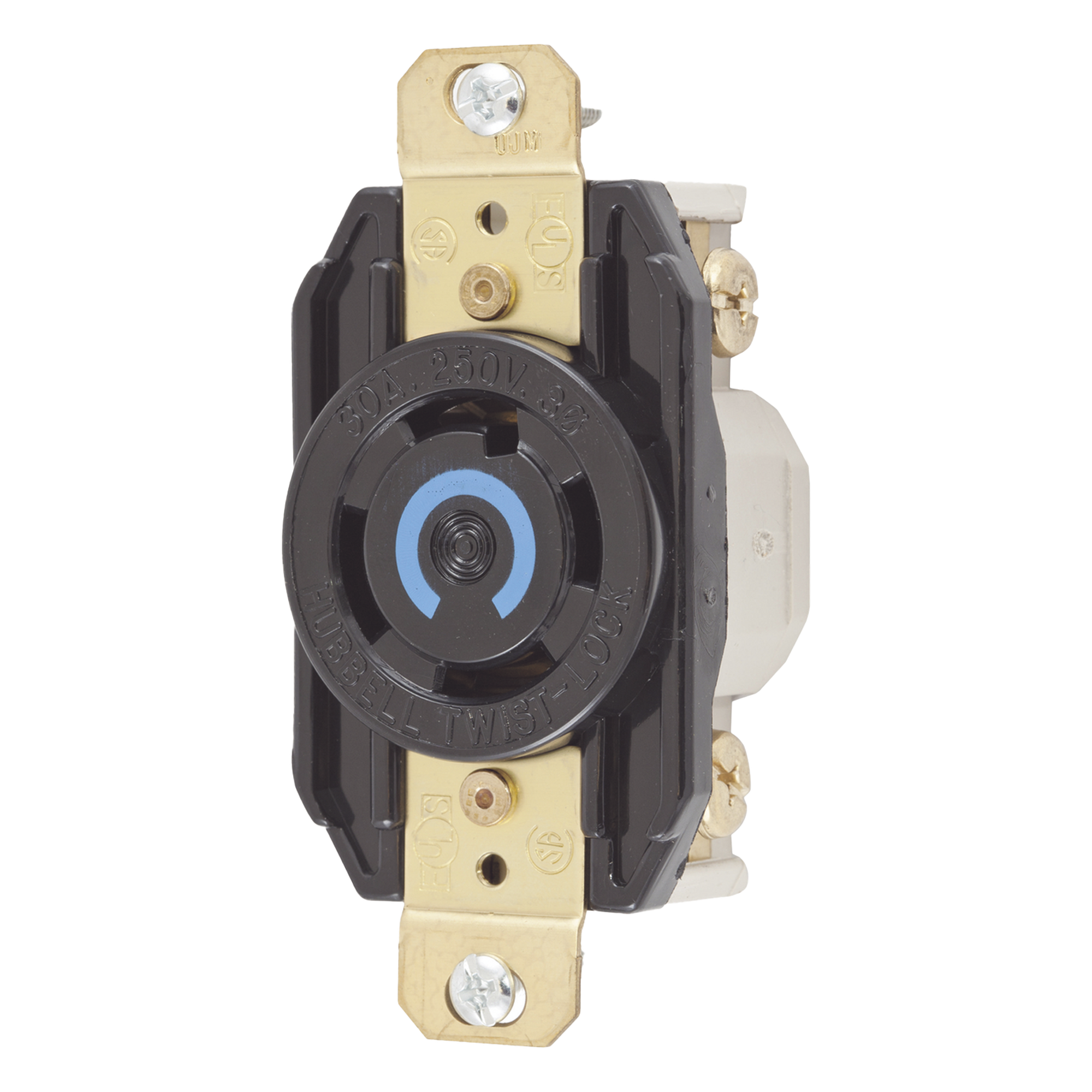 Receptáculo Industrial / 30 A / 250 V CA / 3 Polos 4 Hilos / Bloqueo Media Vuelta / NEMA L15-30R / IP20 / -40 °C a 75 °C — HUBBELL · SKU HUB-HBL-2720